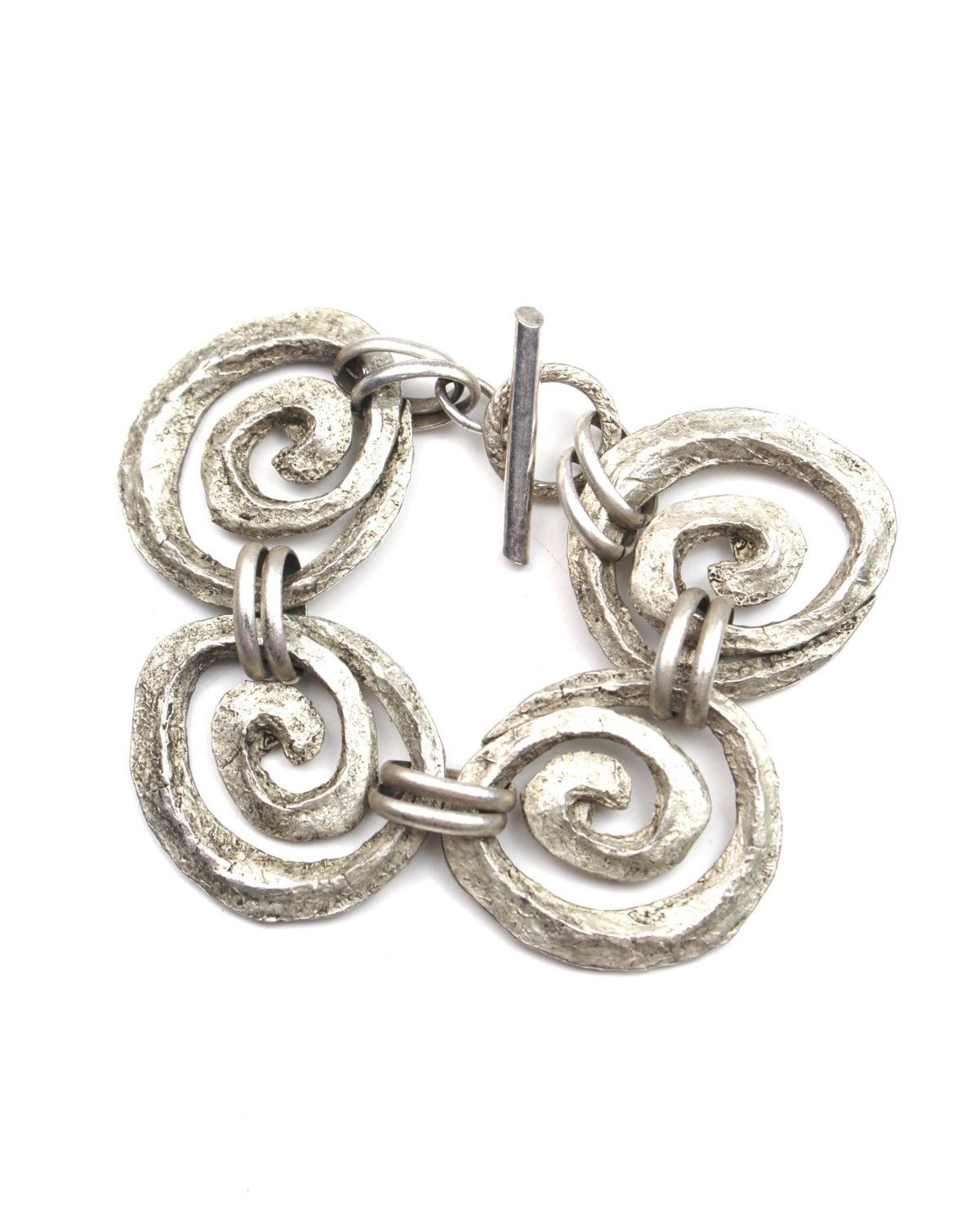 Vintage 1990S CAROLE SAINT GERMAIN PARIS SPIRAL TOGGLE BRACELET Size ONE SIZE - 1 Thumbnail