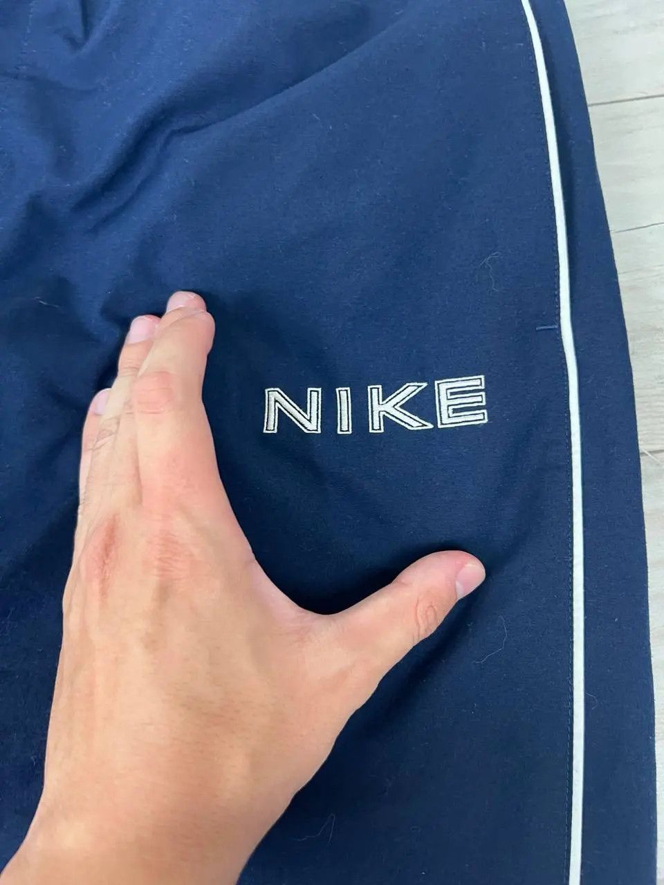 Nike Vintage Nike Track Pants 00s Striped Nylon Y2K Baggy Size US 34 / EU 50 - 5 Thumbnail