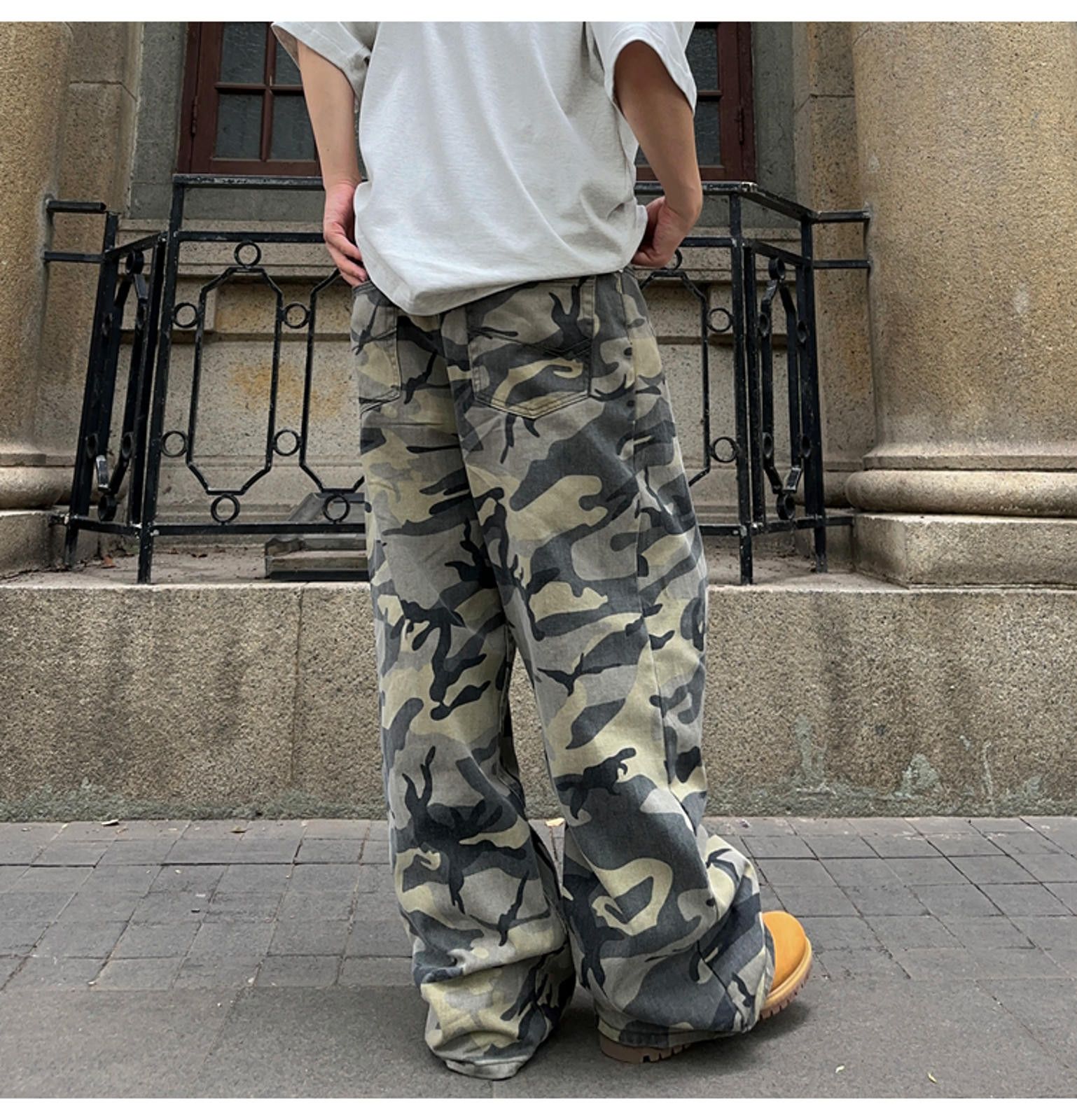 Other Camouflage Camo Wide-Leg Pants Size US 32 / EU 48 - 9 Thumbnail