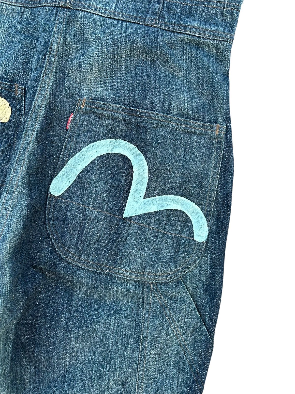 Evisu × Japanese Brand RARE!!! Vintage Evisu Japan Seagull Blue Denim Coverall Size US 38 / EU 54 - 6 Thumbnail