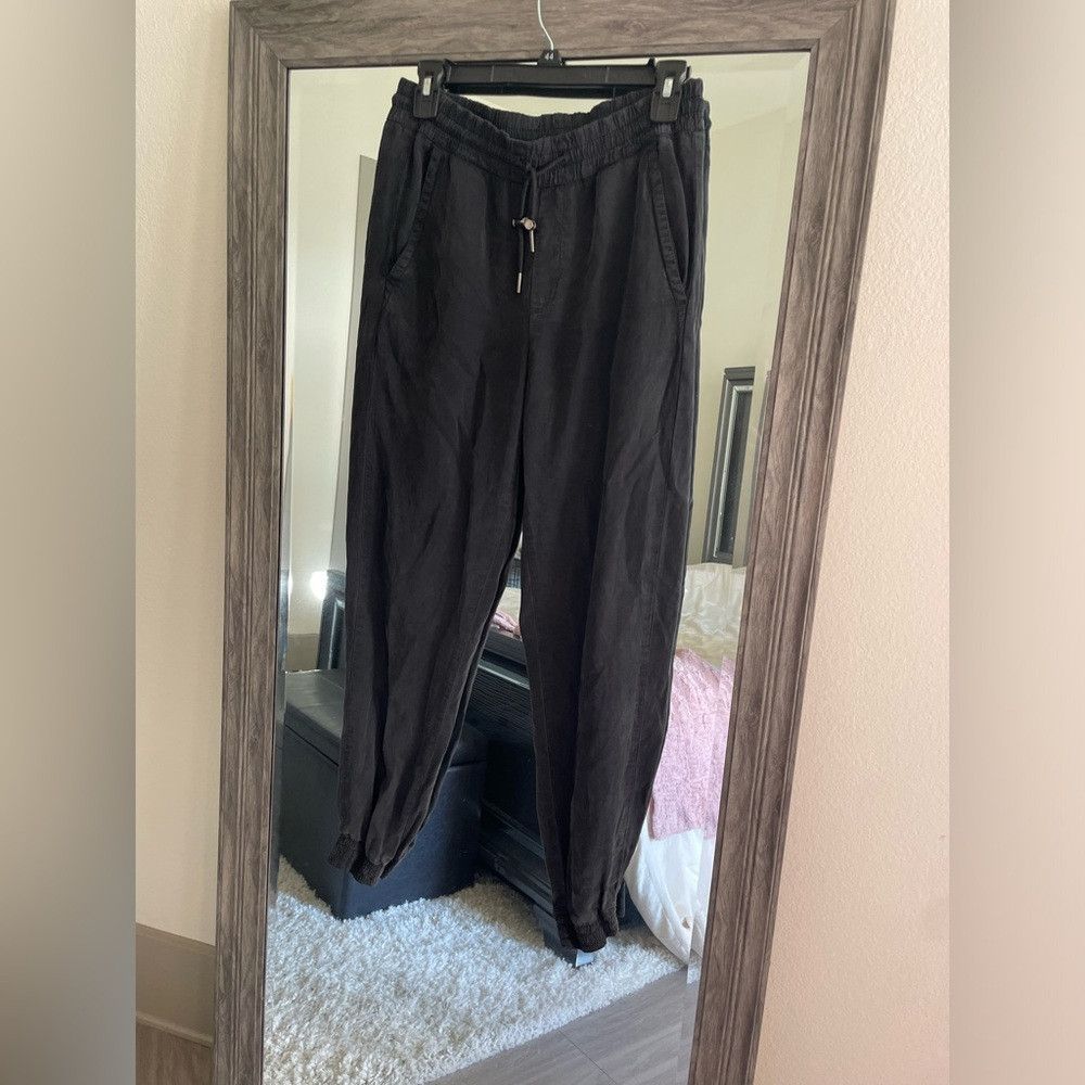 Zara Zara charcoal black joggers Size 26" / US 2 / IT 38 - 1 Thumbnail