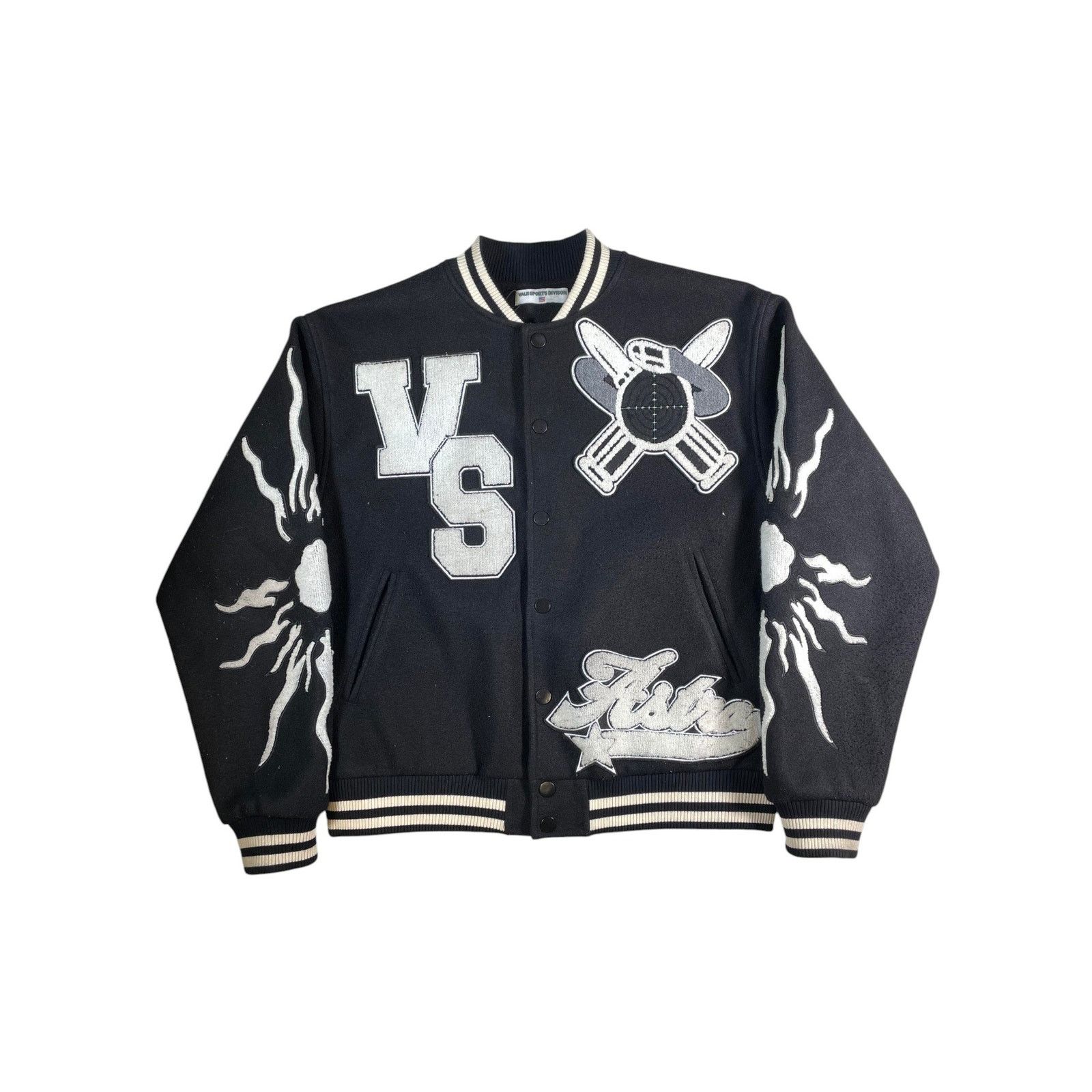 Vale Vale Black Varsity Jacket Size US M / EU 48-50 / 2 - 1 Thumbnail