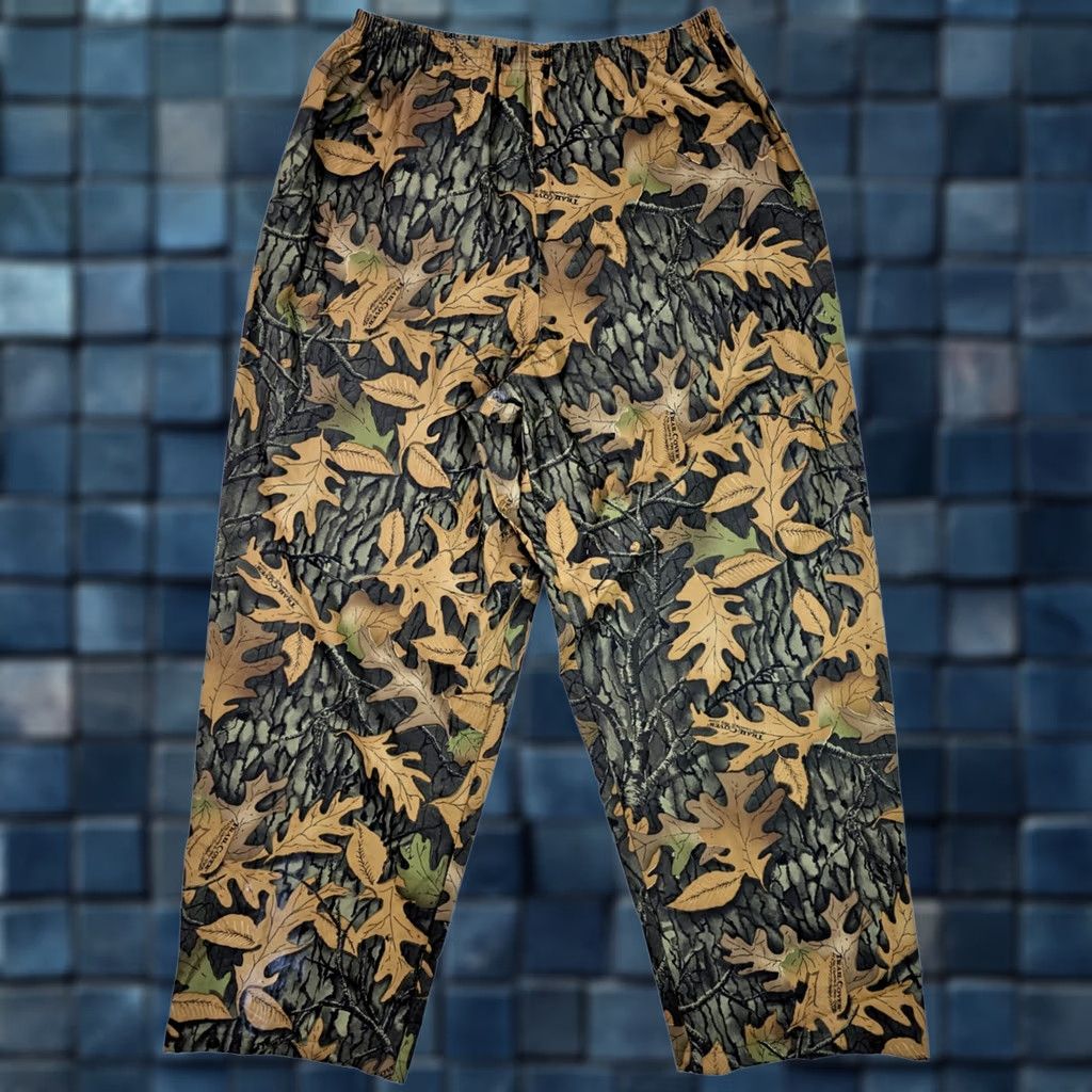 Vintage VINTAGE Trail Cover Camouflage Waterproof Rain Pant Men L Inseam 30" Brown Cotton Polyester 90s Outdoor Camping Hunting Mens Size US 33 - 1 Thumbnail