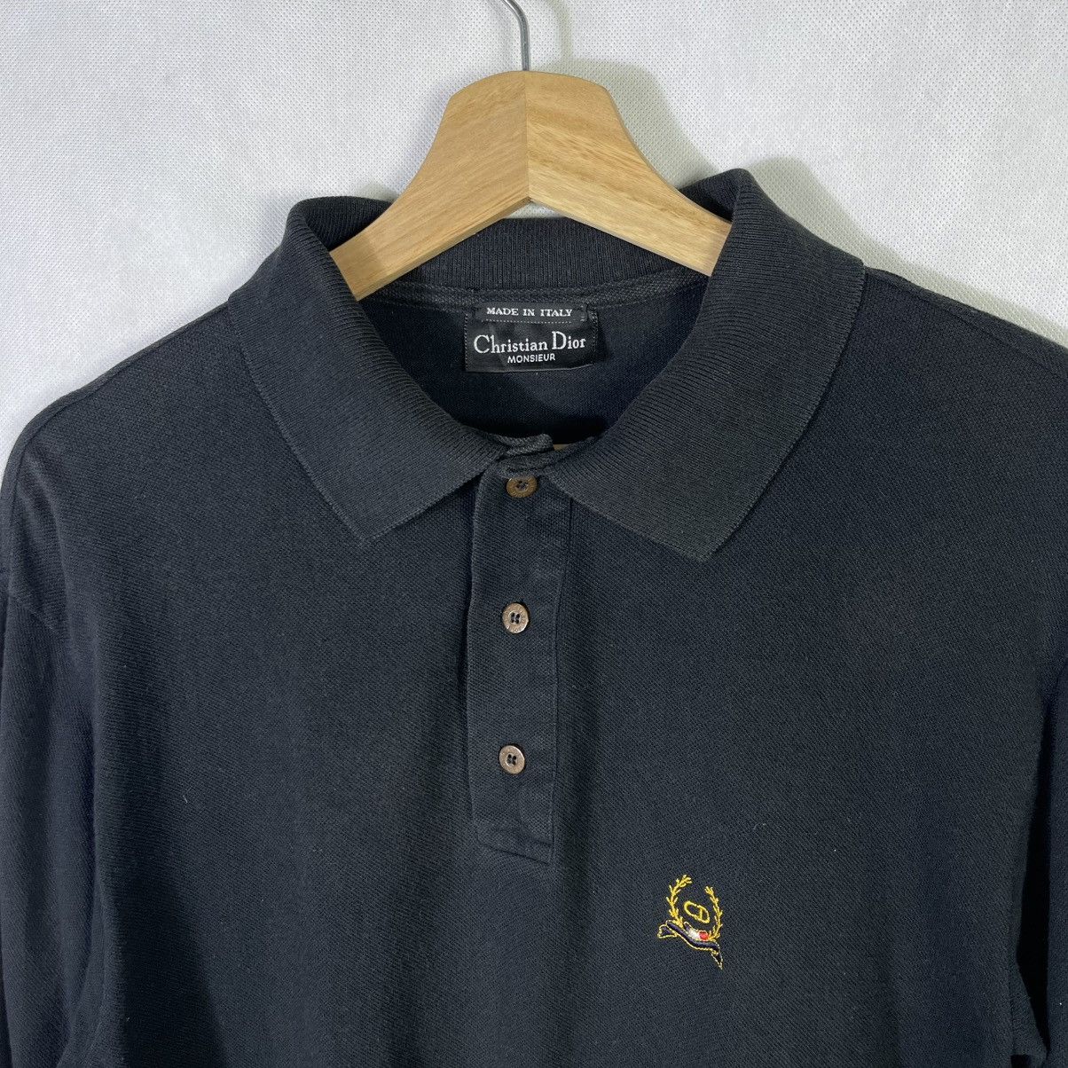 Christian Dior Monsieur Rare! Vintage Christian Dior Monsieur Embroidery Polo Shirt Size US M / EU 48-50 / 2 - 2 Thumbnail