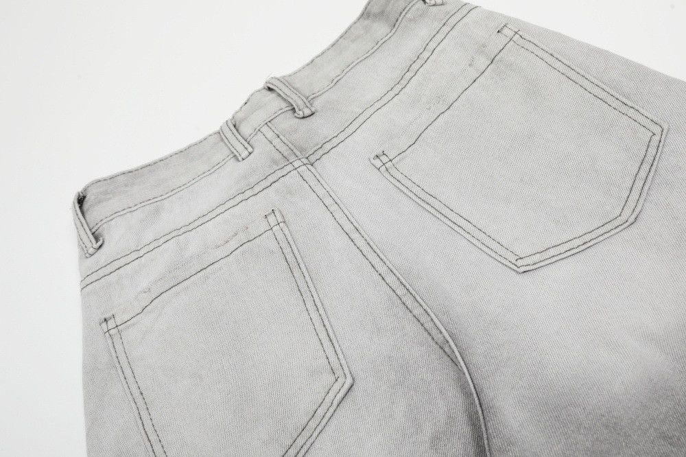 Jean Men's retro punk distressed heavy washed gradient jeans Size US 32 / EU 48 - 5 Thumbnail