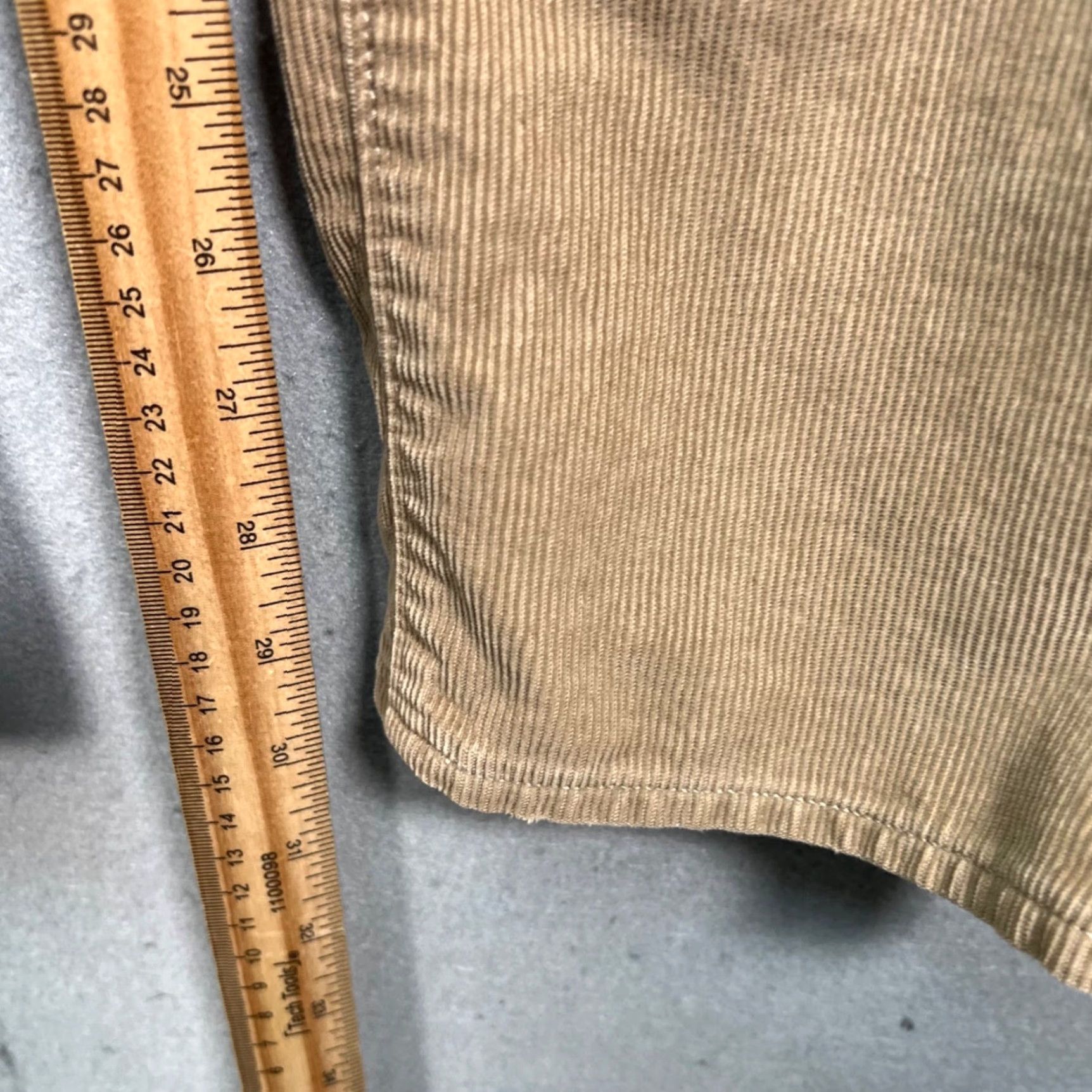 J.Crew J.CREW 484 Mens Pants 31 x 32 Slim Fit Corduroy Beige Cotton Shirt? Size US 31 - 7 Thumbnail