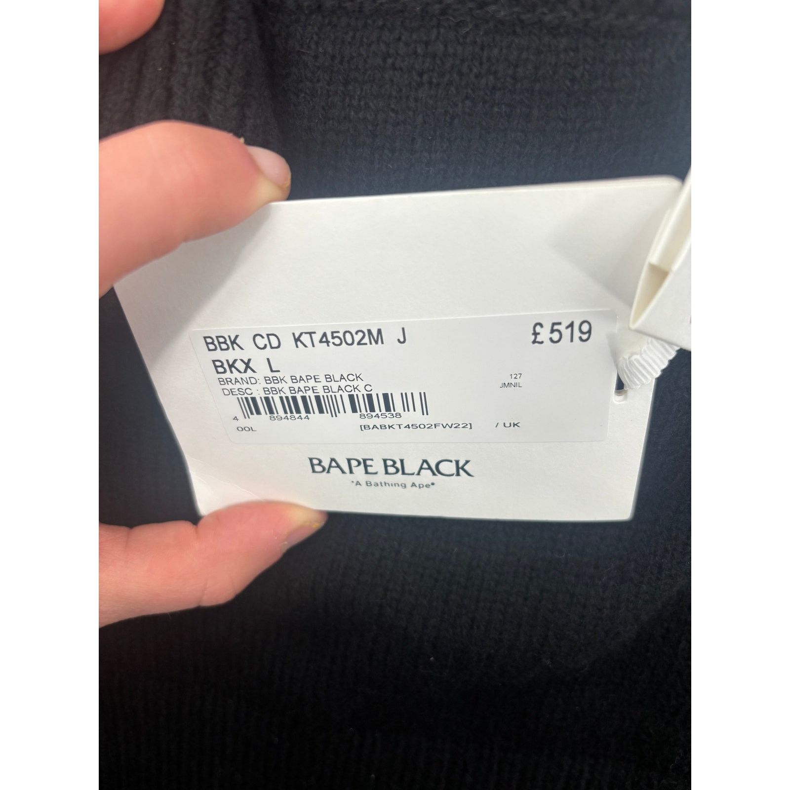 Bape BAPE BLACK College Cardigan Sweater Size Medium (MSRP: $606) Size US M / EU 48-50 / 2 - 6 Thumbnail