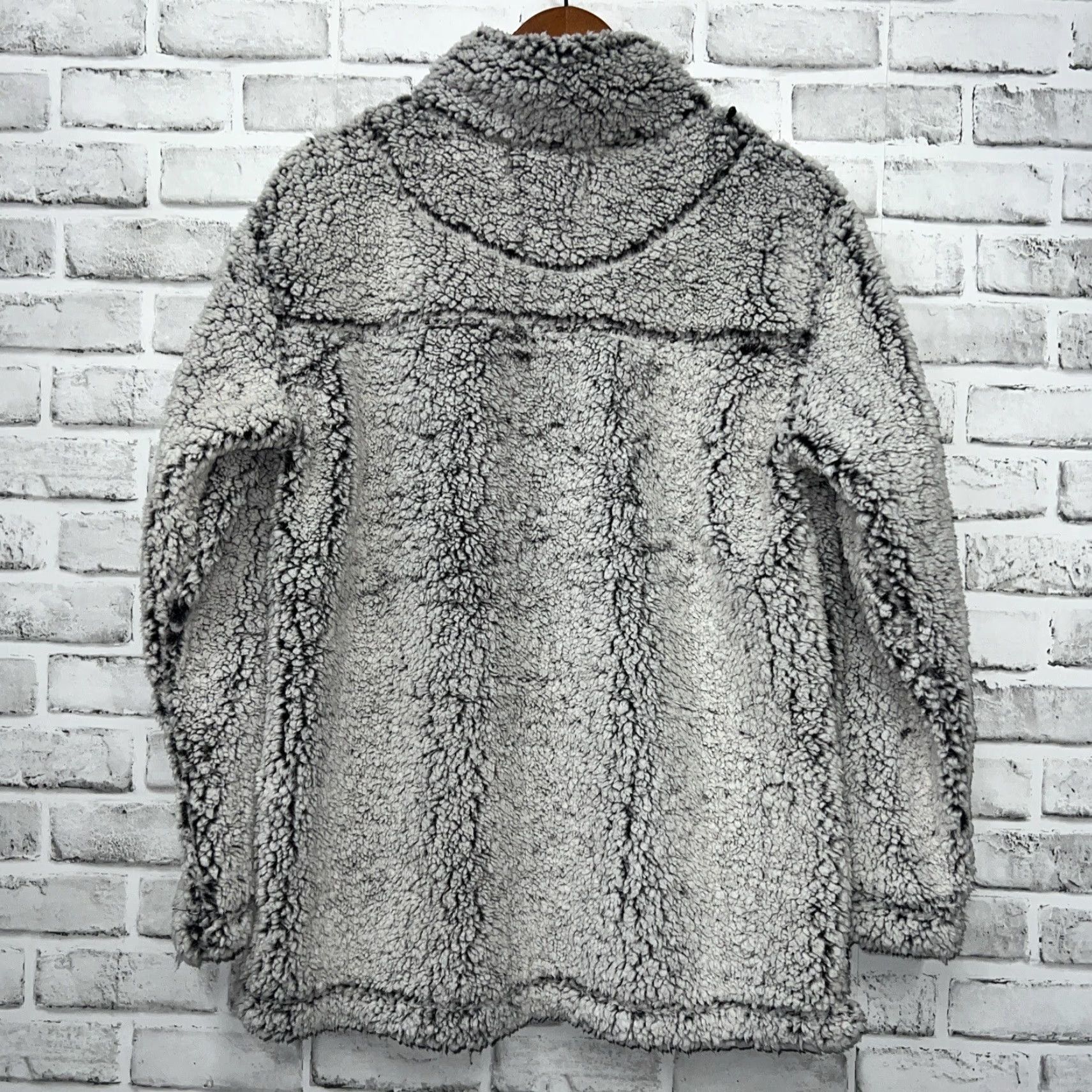 Vintage VINTAGE Back In The Saddle Jacket Womens M Gray Fleece Full-Zip Basic Jacket - M/Womens (if "Vintage" applies). Size M / US 6-8 / IT 42-44 - 3 Thumbnail