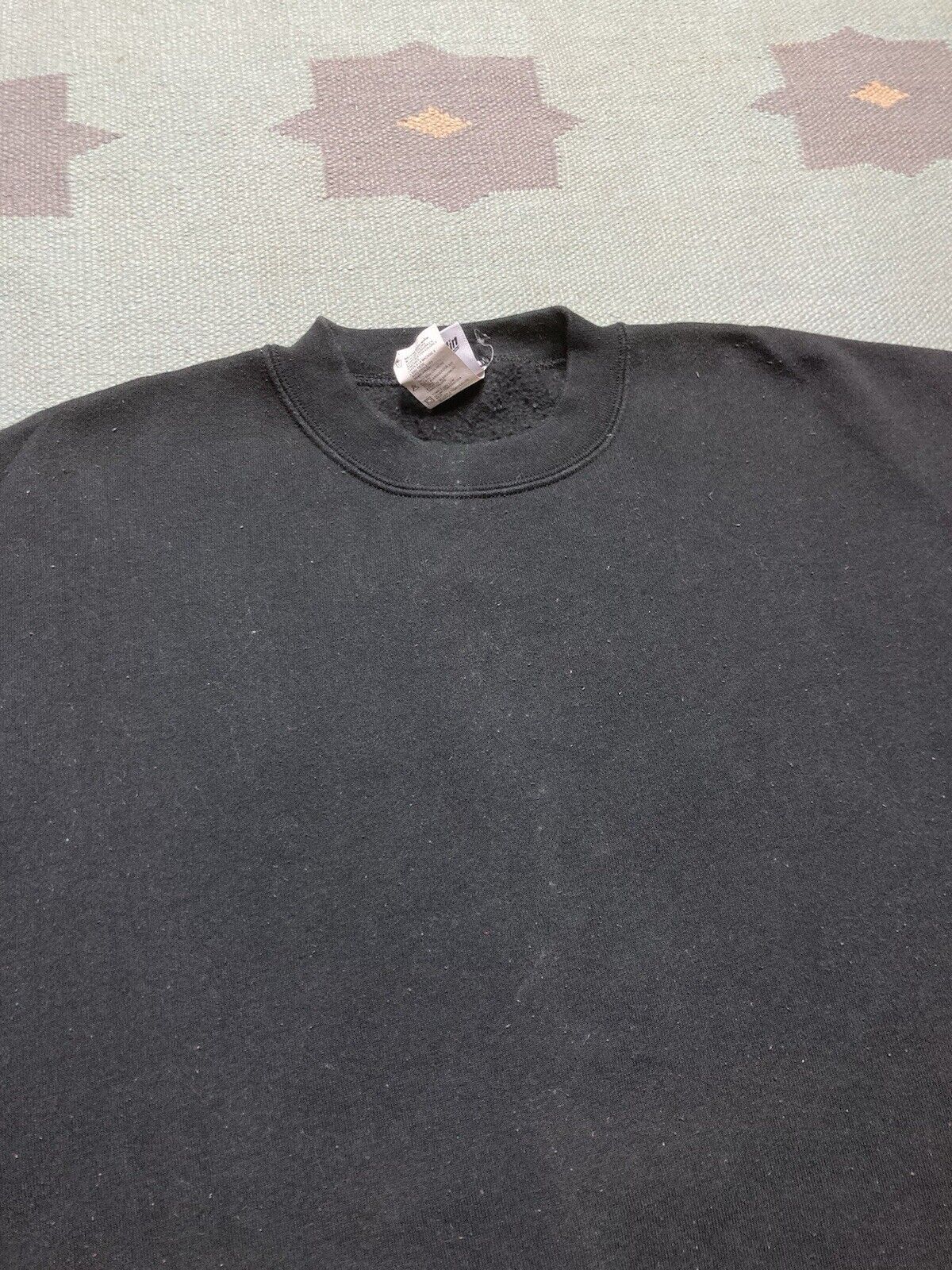 Vintage VTG crewneck sweatshirt blank fade black grunge Franklin 3XL Size US XXL / EU 58 / 5 - 3 Thumbnail