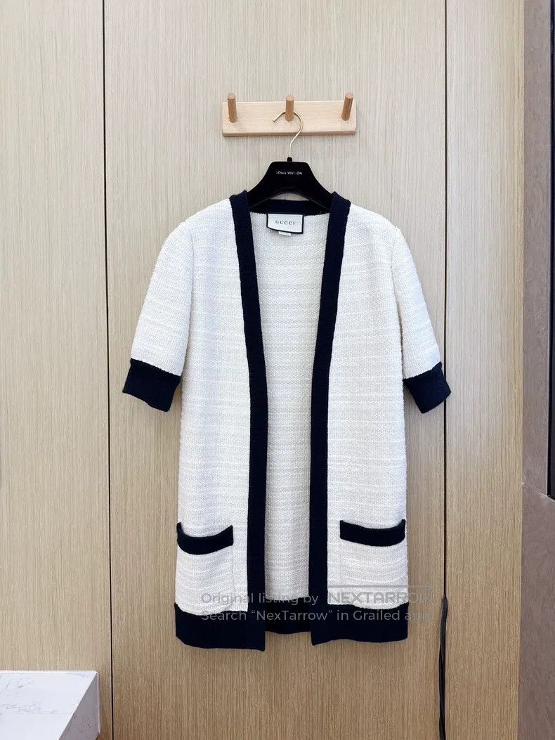 Gucci gucci Early autumn beige knitted cardigan fashion versatil Size XXS / US 00 / IT 34 - 1 Thumbnail