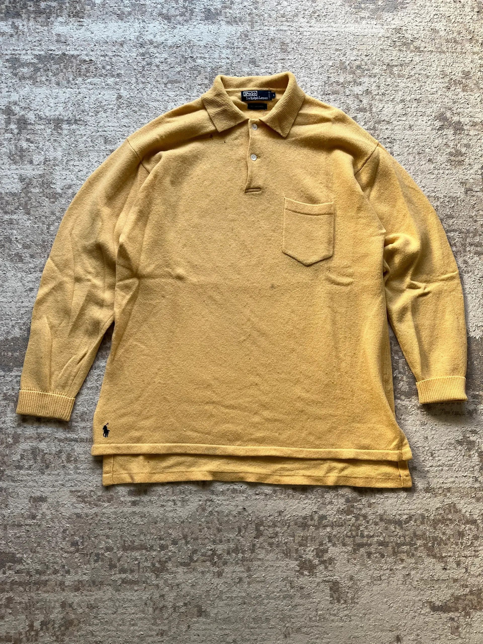 Polo Ralph Lauren Polo Ralph Lauren Small Pony Vintage 100% Lambswool Sweater Size US XL / EU 56 / 4 - 1 Thumbnail