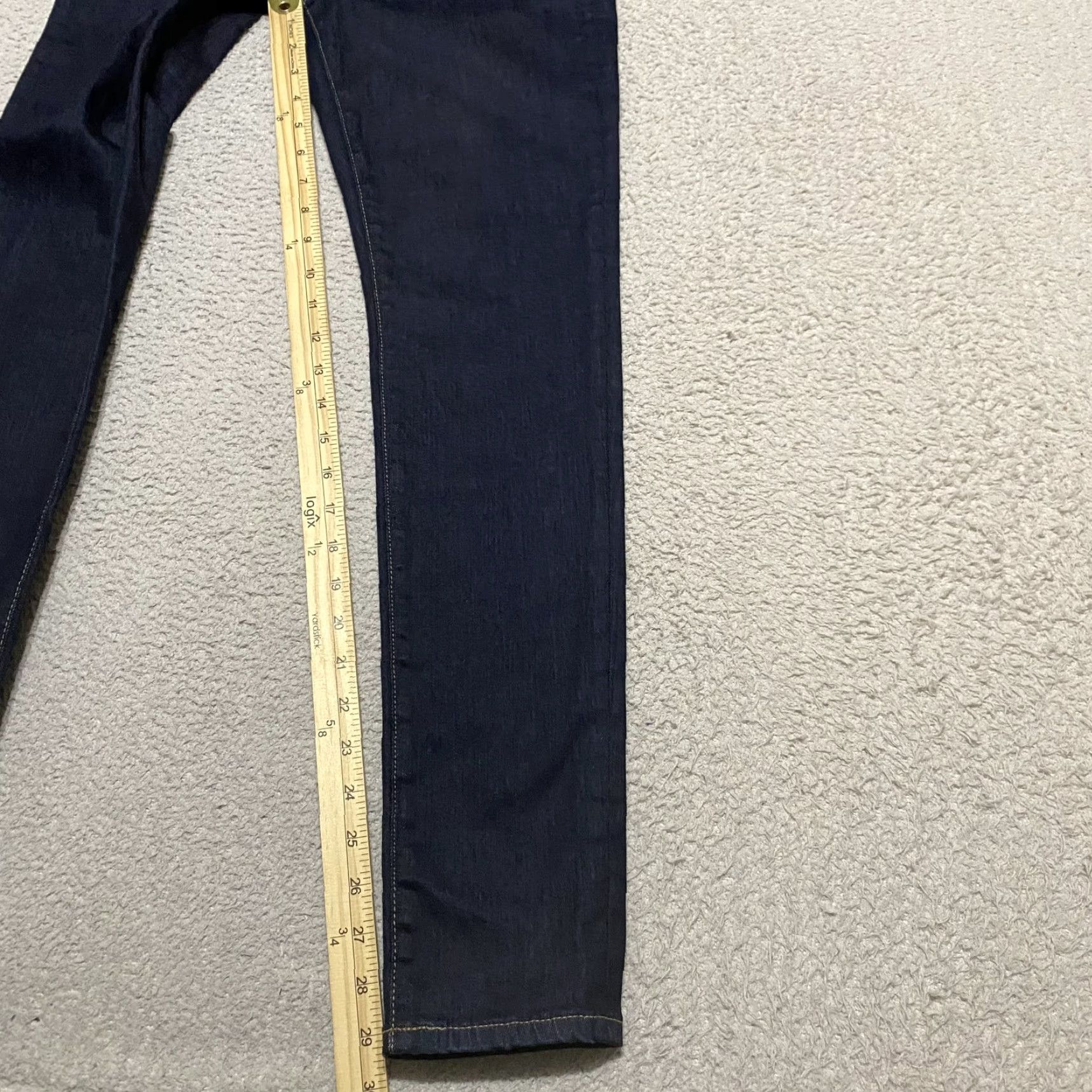 Vintage AG Adriano Goldschmied Jeans Womens 28 Blue Denim Mila Super High Rise Skinny Jeans" Size 27" / US 4 / IT 40 - 6 Thumbnail