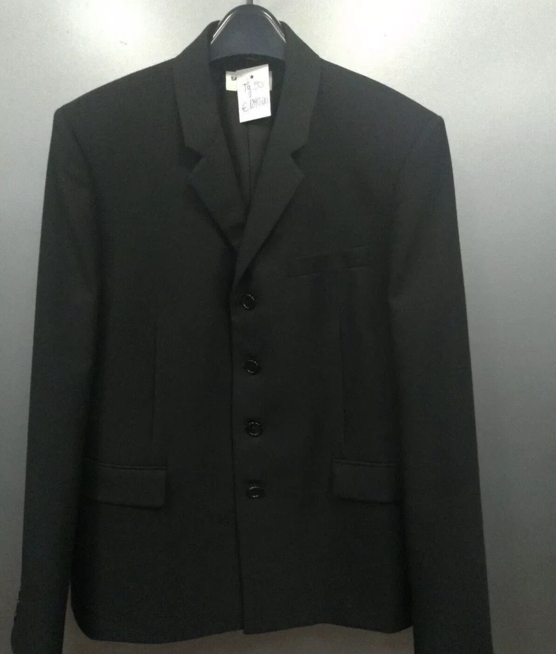 Saint Laurent Paris Saint Laurent Paris 571962-Y029V Black Wool Blazer mohair Size 50R - 1 Thumbnail