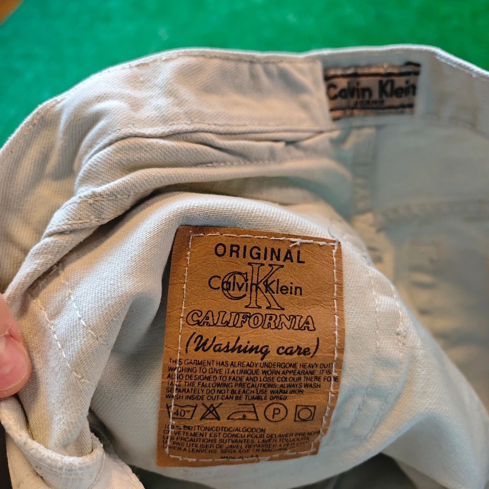 Calvin Klein Vintage Calvin Klein Jeans Womens 32 cream white 90s Size 32" / US 10 / IT 46 - 7 Thumbnail