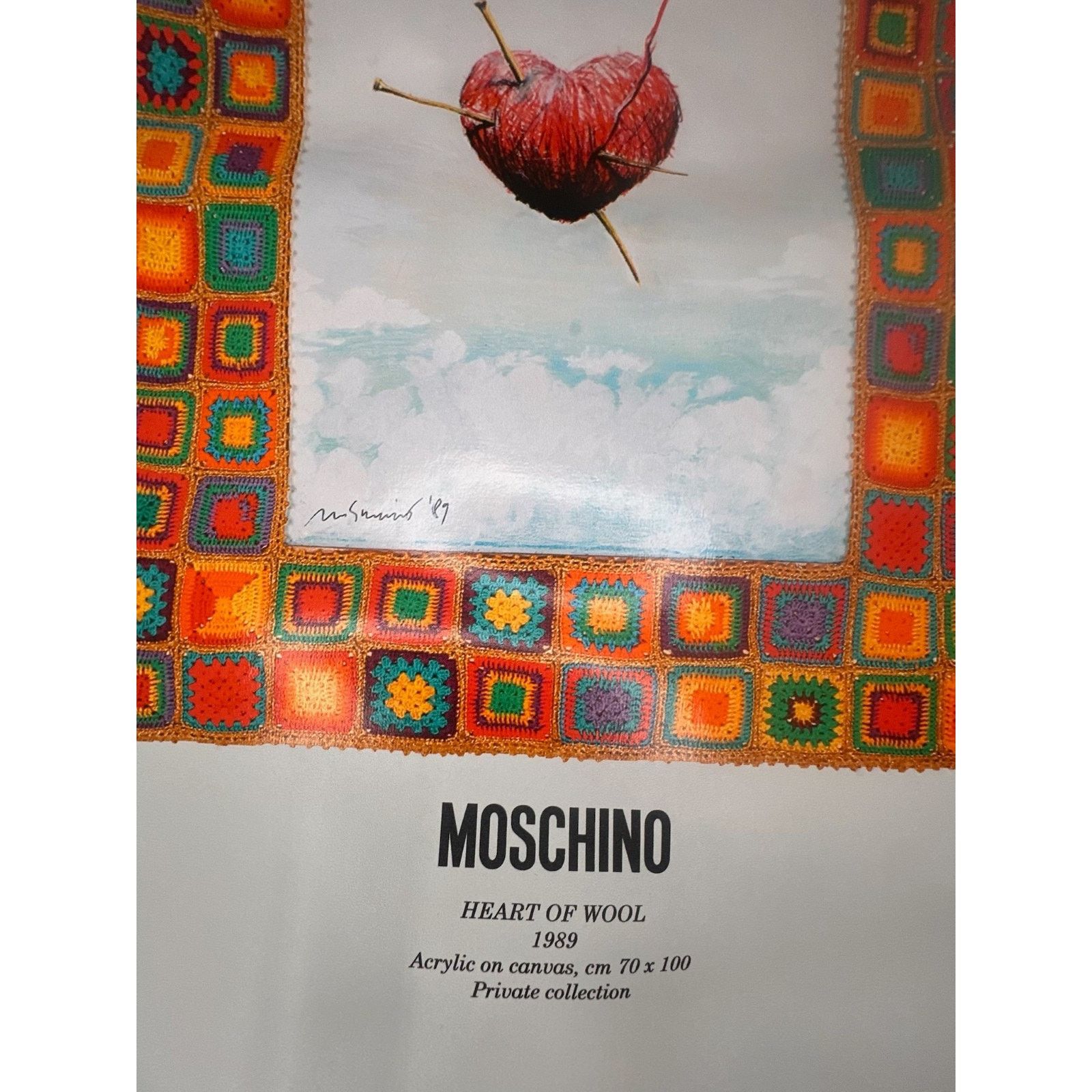 Moschino SS24 Moschino Couture Heart of Wool 1989 Framed Heart Tote Size ONE SIZE - 8 Thumbnail