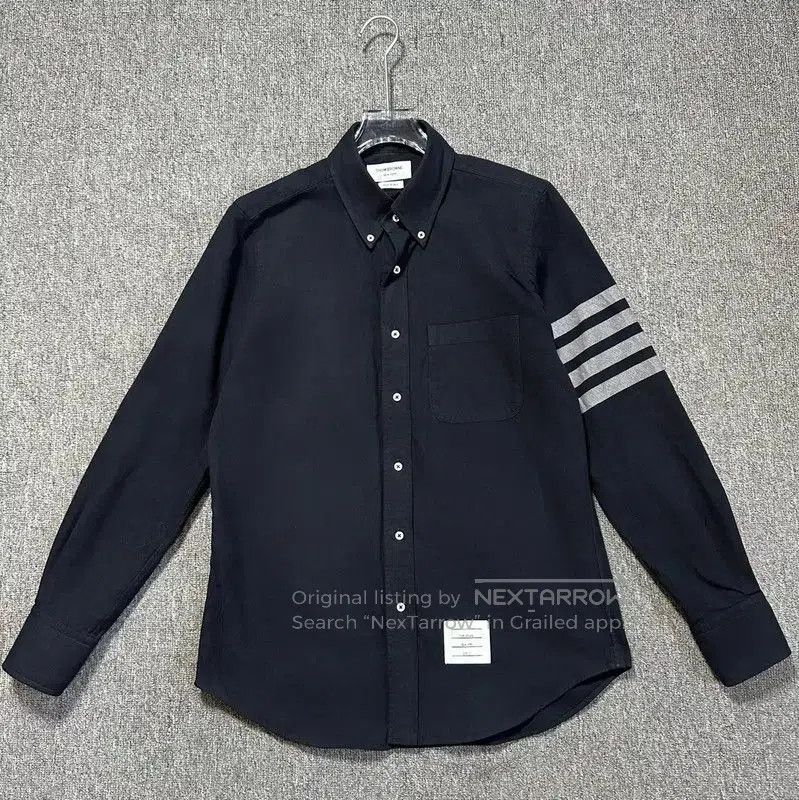 Thom Browne Thom Browne Navy Cotton Long Sleeve Shirt . Size US M / EU 48-50 / 2 - 1 Thumbnail