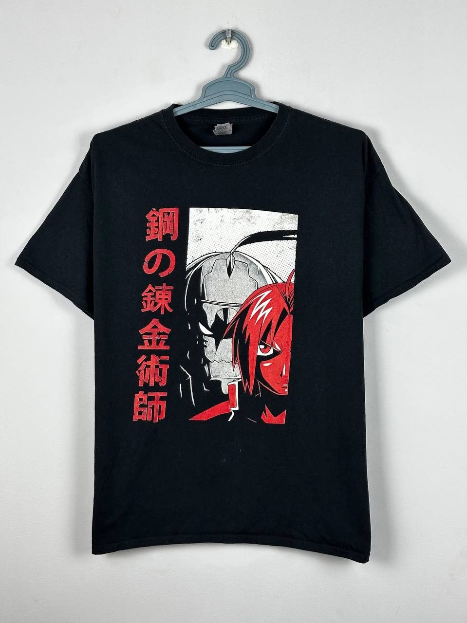 Anime Vintage Fullmetal Alchemist Graphic Print T Shirt Size US XL / EU 56 / 4 - 1 Thumbnail