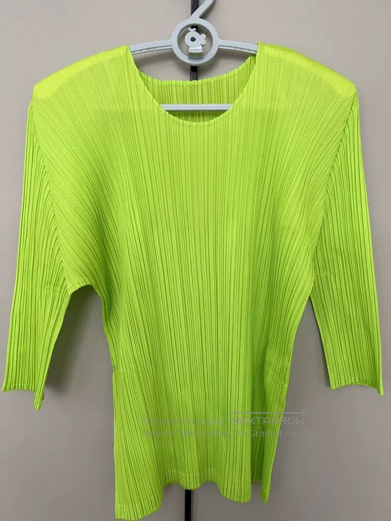 Issey Miyake Green Short Sleeve