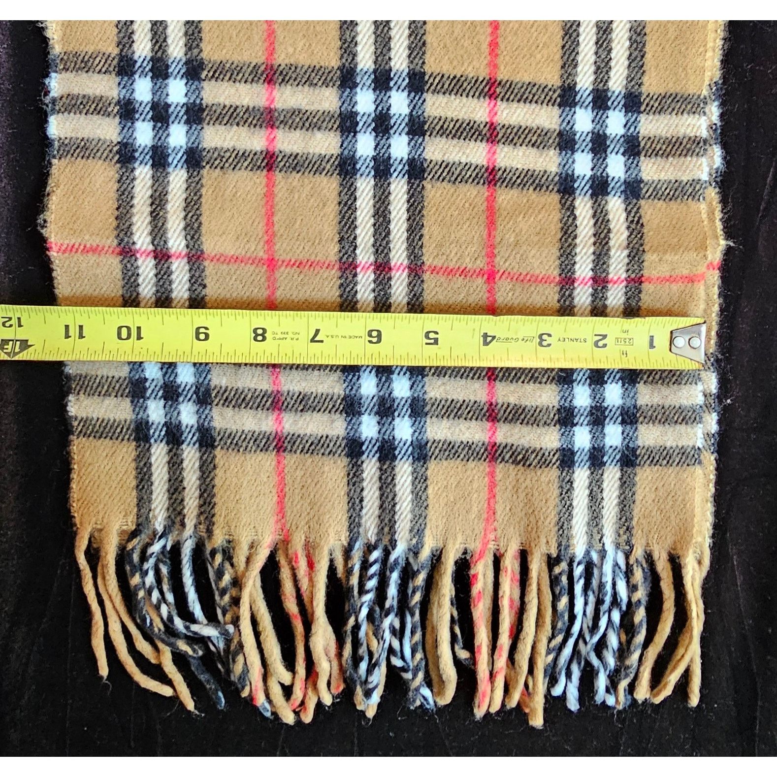 Burberry BURBERRYs London 100% Lambswool BEIGE Scarf Nova Check (2) Size ONE SIZE - 6 Thumbnail