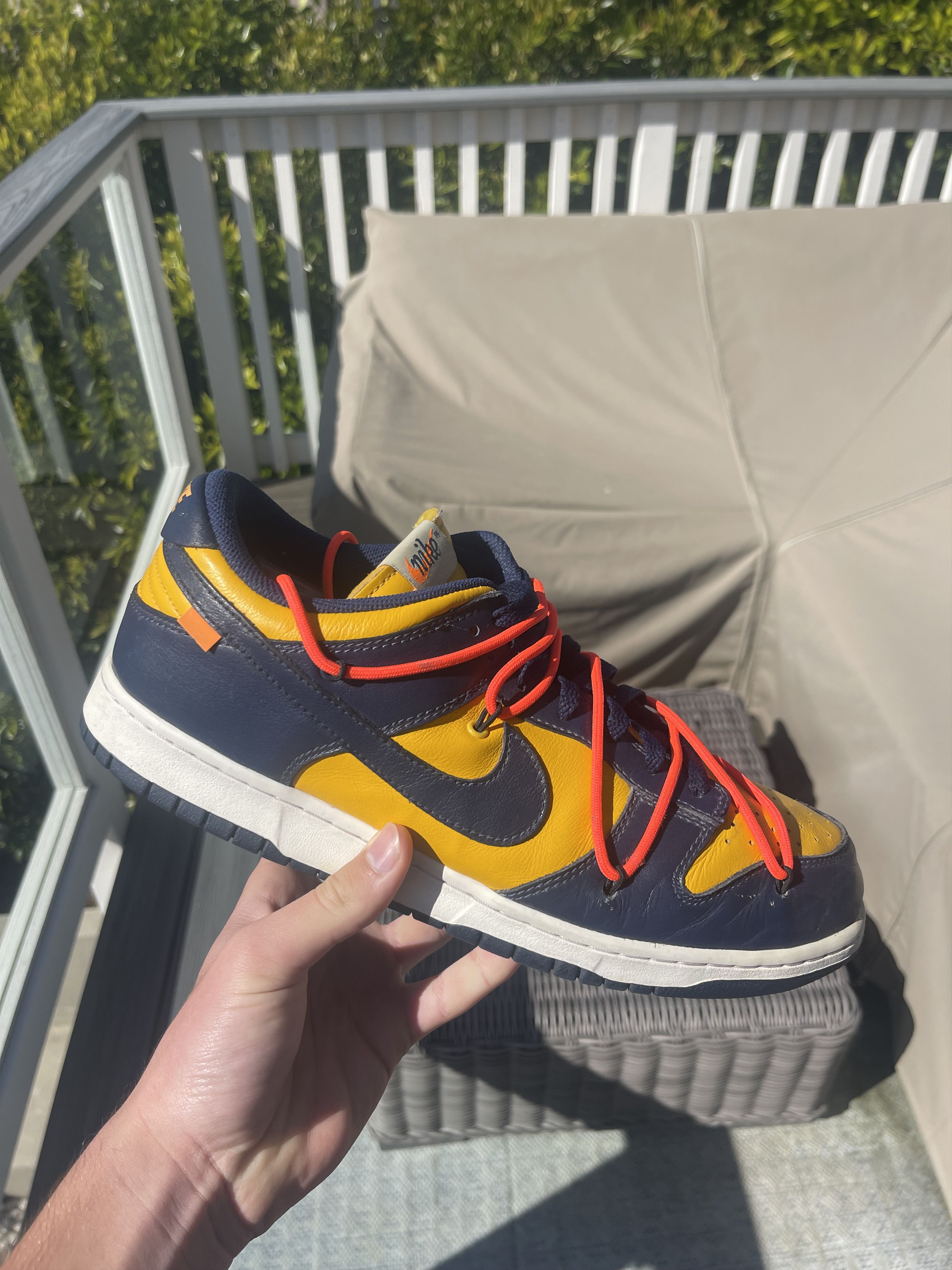 Nike × Off-White Off White Dunk Low Michigan Size 12 Size US 12 / EU 45 - 1 Thumbnail