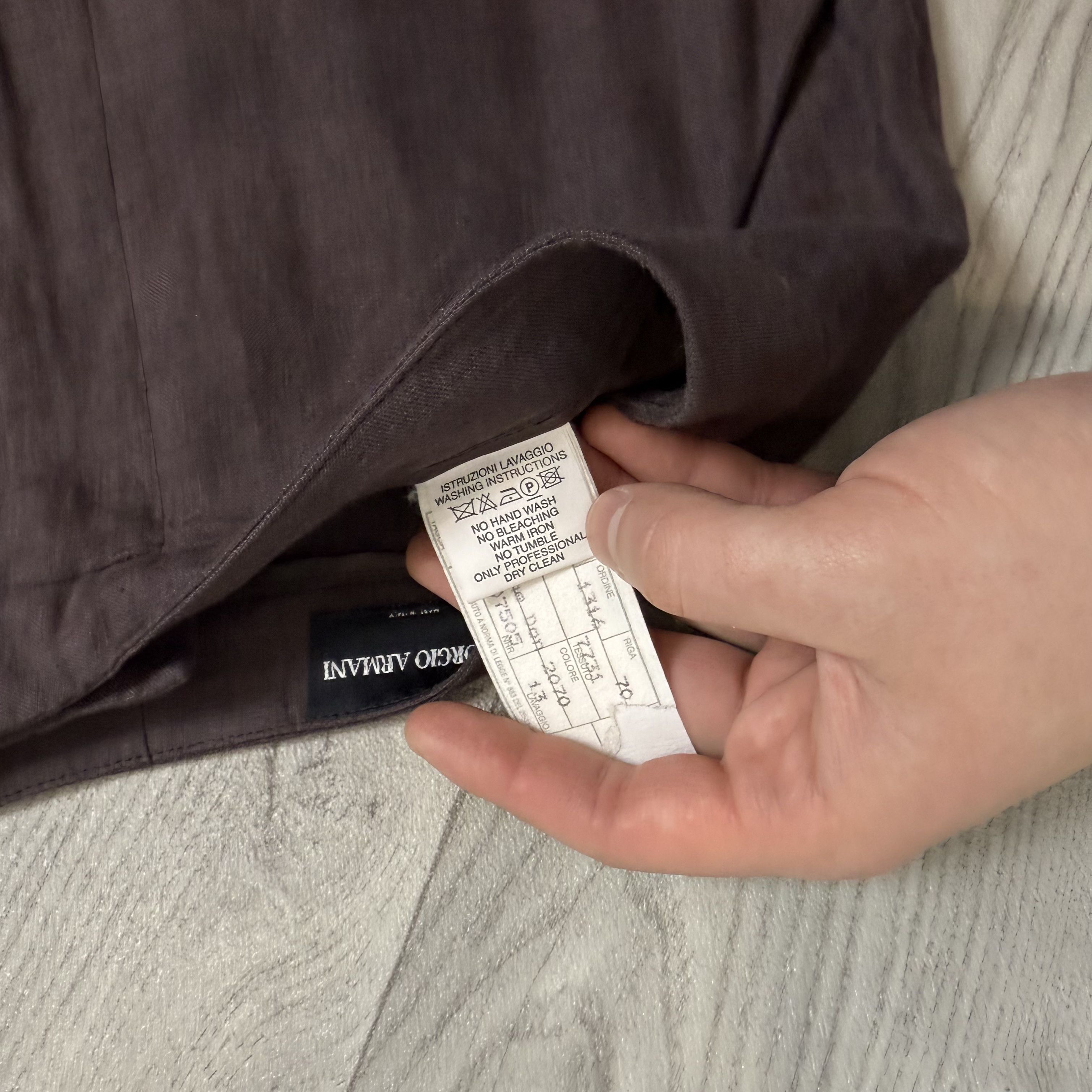 Giorgio Armani Vintage Giorgio Armani 80s Brown Classic Casual Pants Size 26" / US 2 / IT 38 - 11 Thumbnail