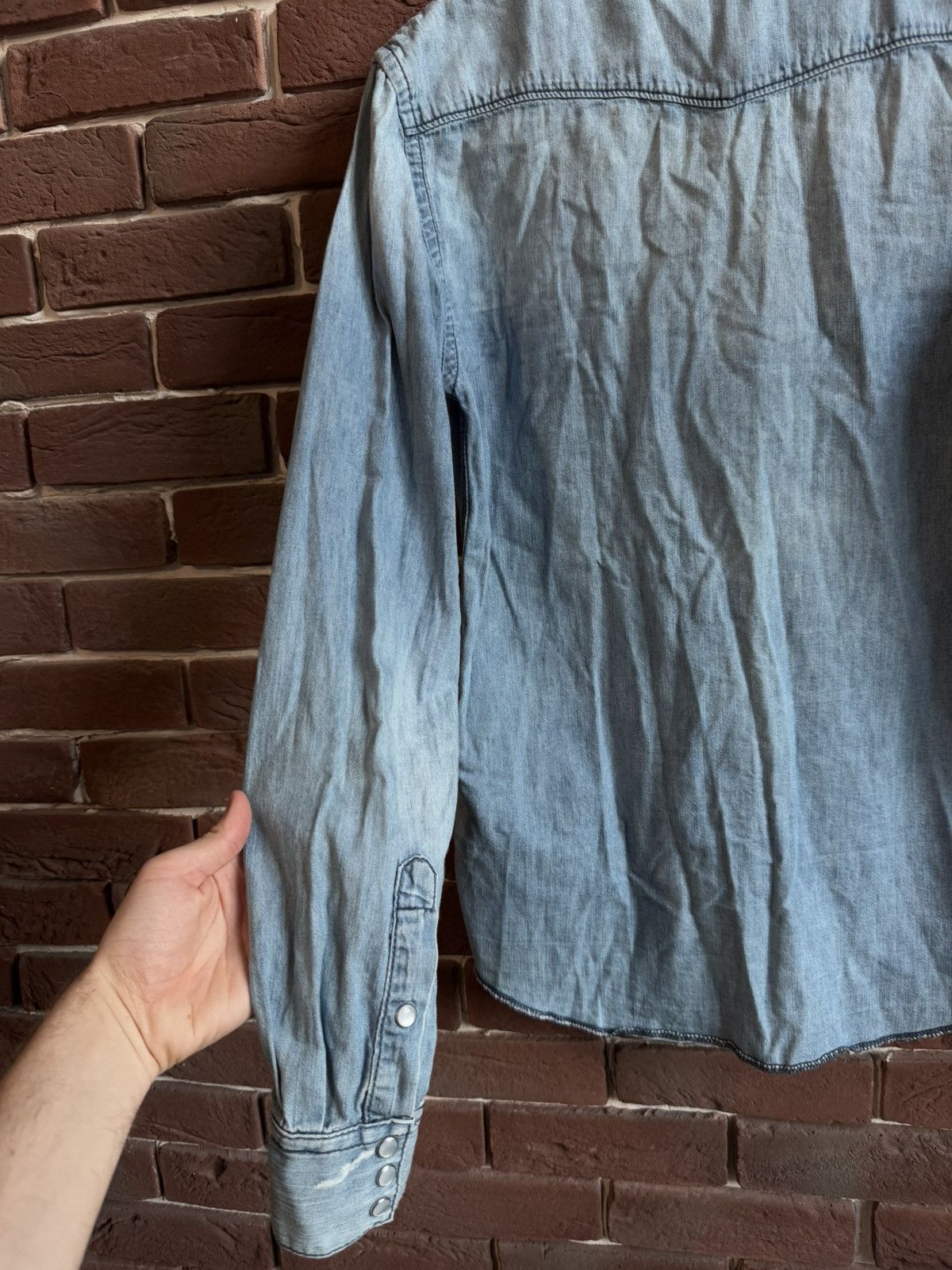 Acne Studios ACNE STUDIOS Western Denim Button-Up Shirt Small 46 Navy Size US S / EU 44-46 / 1 - 9 Thumbnail