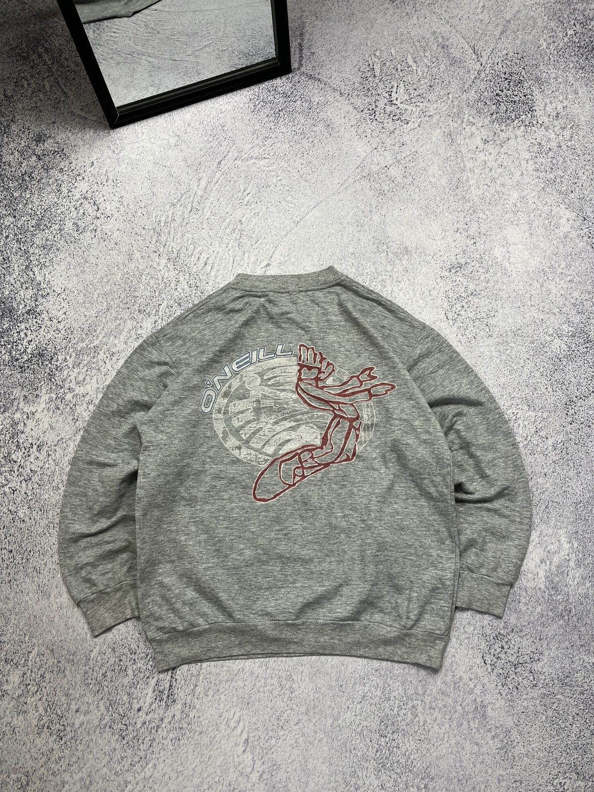 O'Neill × Vintage Oneil Vintage Sweatshirt Y2k Style Big Back Logo Longsleeve Size US M / EU 48-50 / 2 - 1 Thumbnail