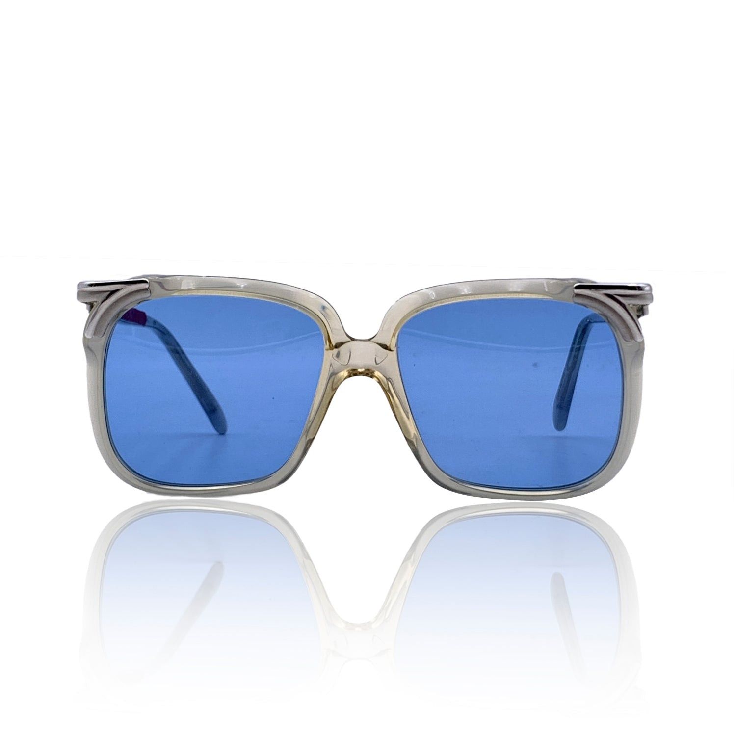 image of Cazal Vintage Grey Sunglasses Mod. 112 Col. 01 52/16 130 Mm, Women's