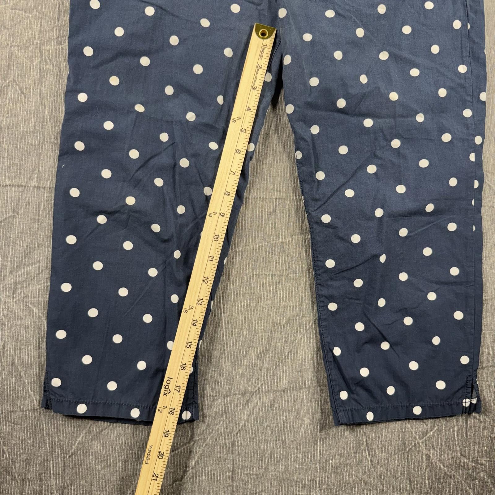 Abercrombie & Fitch Abercrombie Capri Women's 6 Blue Polkadots Size 28" / US 6 / IT 42 - 3 Thumbnail