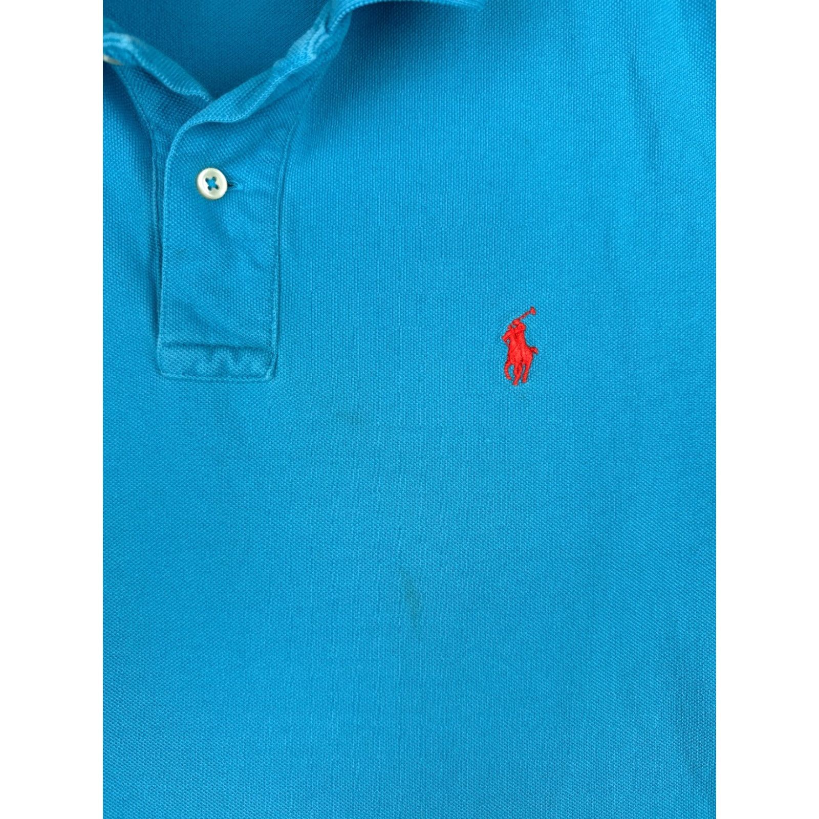 Ralph Lauren Polo Ralph Lauren Polo Shirt Men Large Blue 100% Cotton Short Sleeve Pony Size US L / EU 52-54 / 3 - 6 Thumbnail