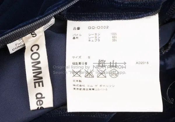 Comme des Garcons COMME des GARCONS Vintage Velvet Dress. Size US S / EU 44-46 / 1 - 9 Thumbnail