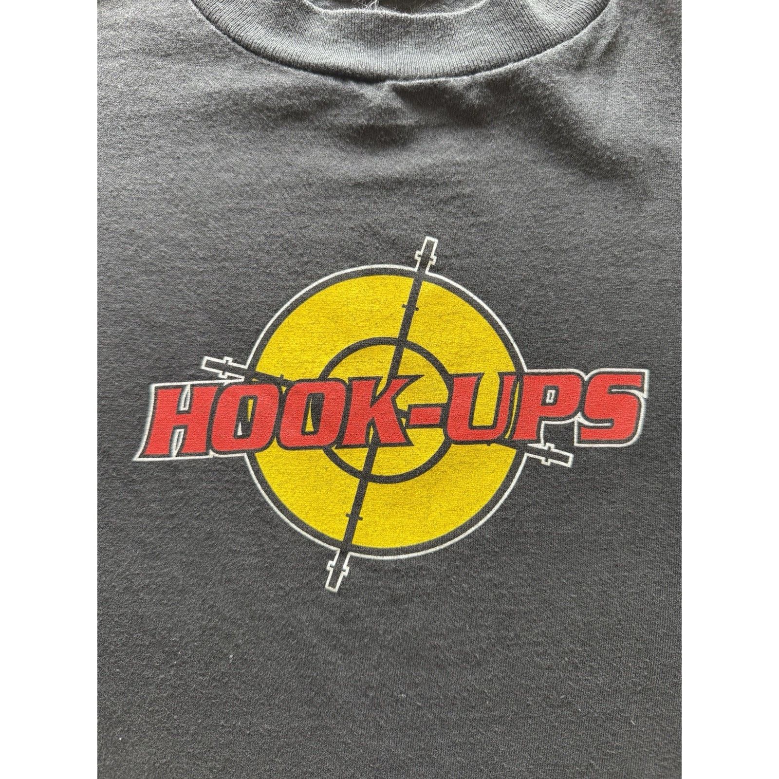 Hook-Ups Vintage Hook-Ups Target Logo Black TShirt Size S 100% Cotton Size US S / EU 44-46 / 1 - 2 Thumbnail