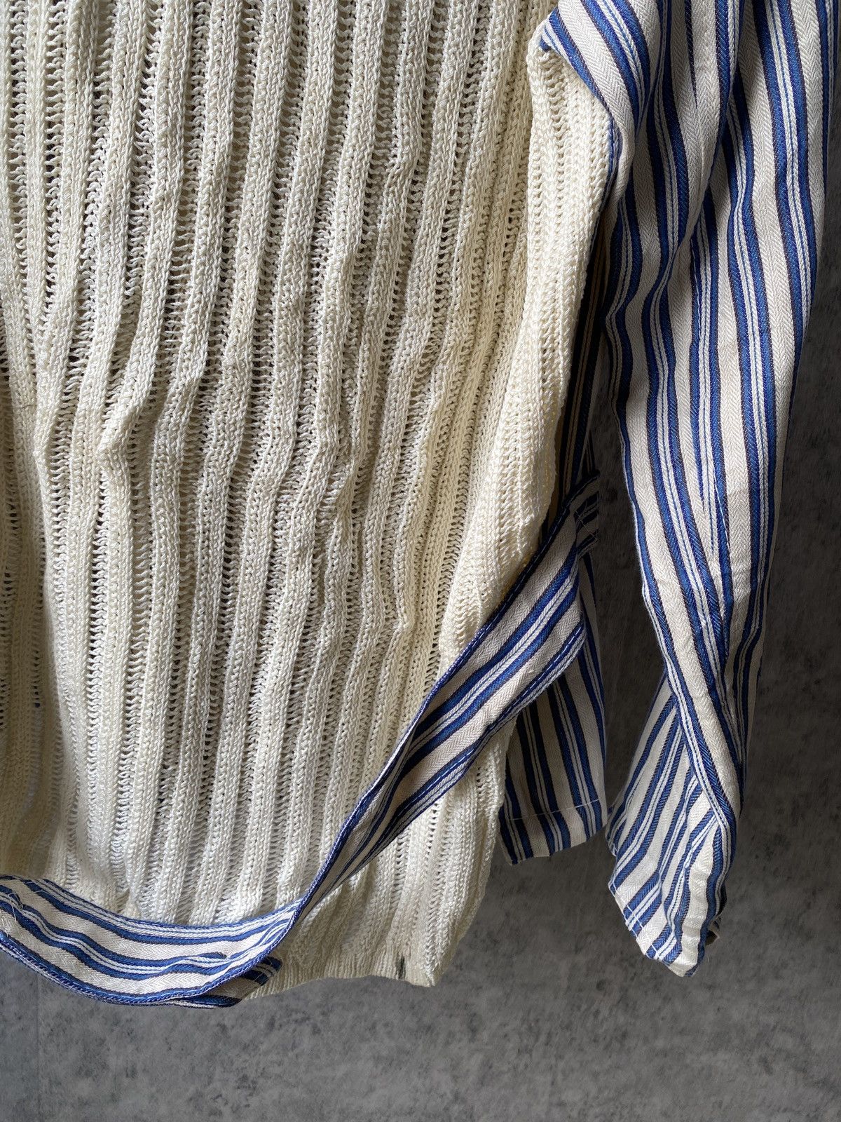 Just Cavalli Roberto Cavalli Hybrid Design Pinstriped Shirt Size US L / EU 52-54 / 3 - 14 Thumbnail