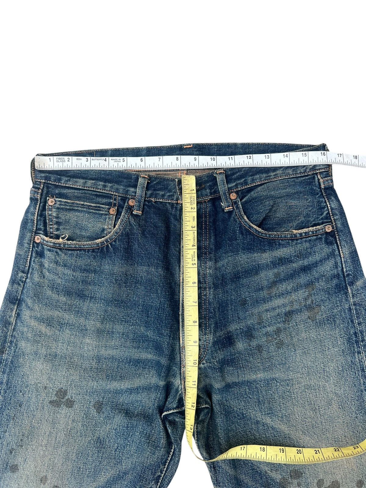 Levi's Vintage Clothing 2002 Levi’s LVC Japan Big E Hidden Rivets Selvedge Jeans Size US 32 / EU 48 - 2 Thumbnail
