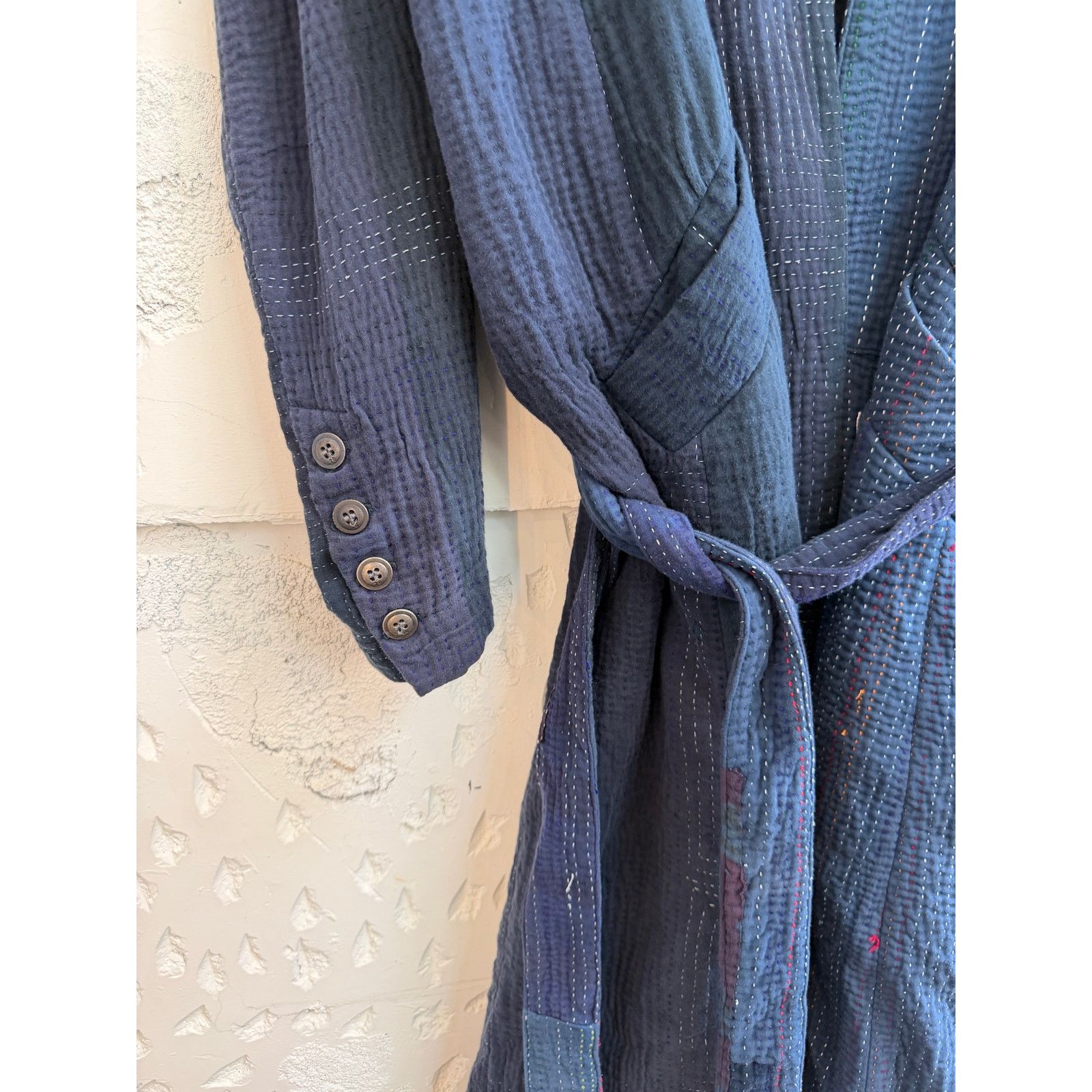 Greg Lauren Greg Lauren SAMPLE Kantha GL1 Belted Kimono Robe Size US XL / EU 56 / 4 - 3 Thumbnail