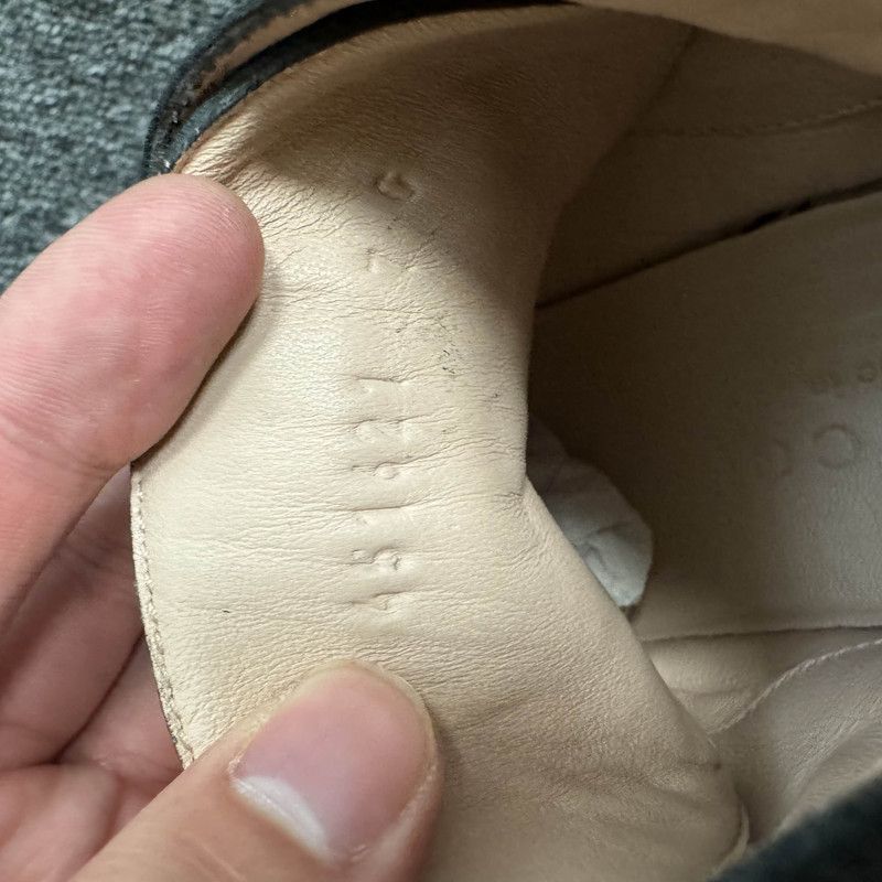 Gucci GUCCI Black High-Top Leather Sneakers with Tiger - Size US 8 / EU 41 - 5 Thumbnail