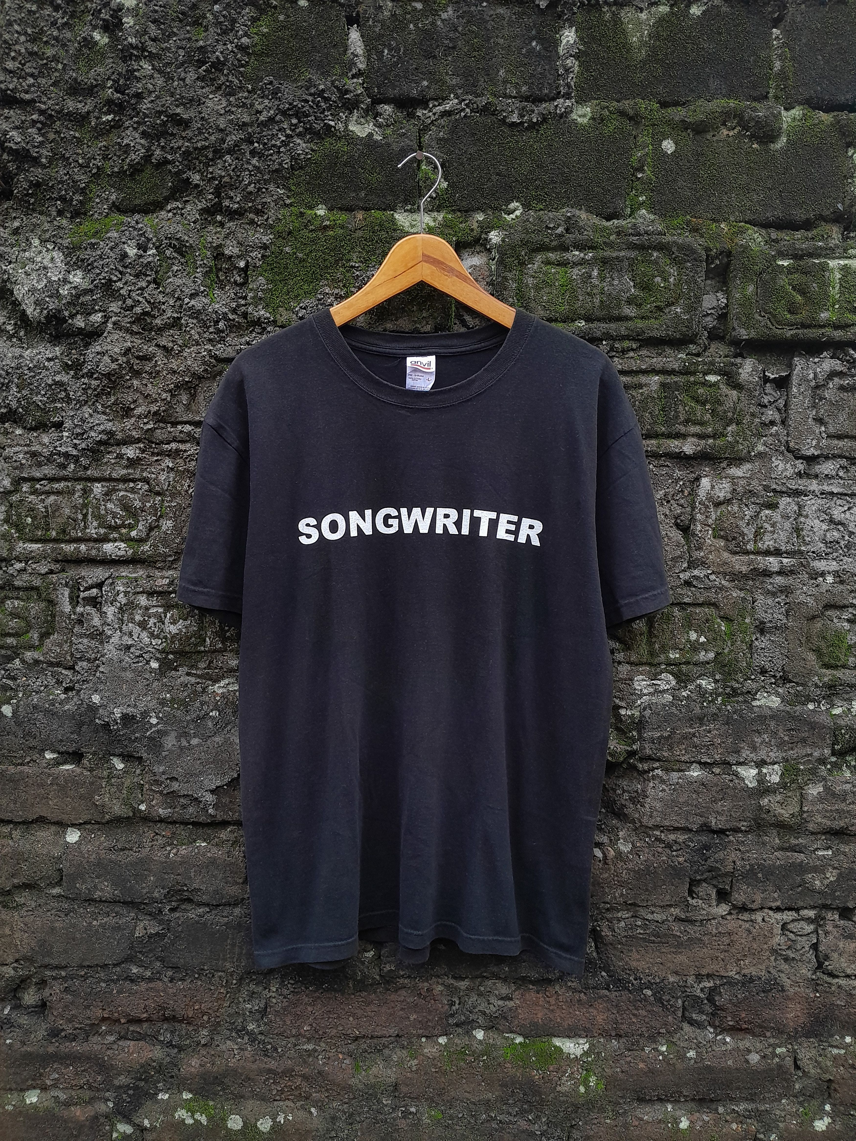 image of Archival Clothing x Basketcase Gallery Vintage Songwriter T-Shirt Worn By Thom Yorke & Travis Scott