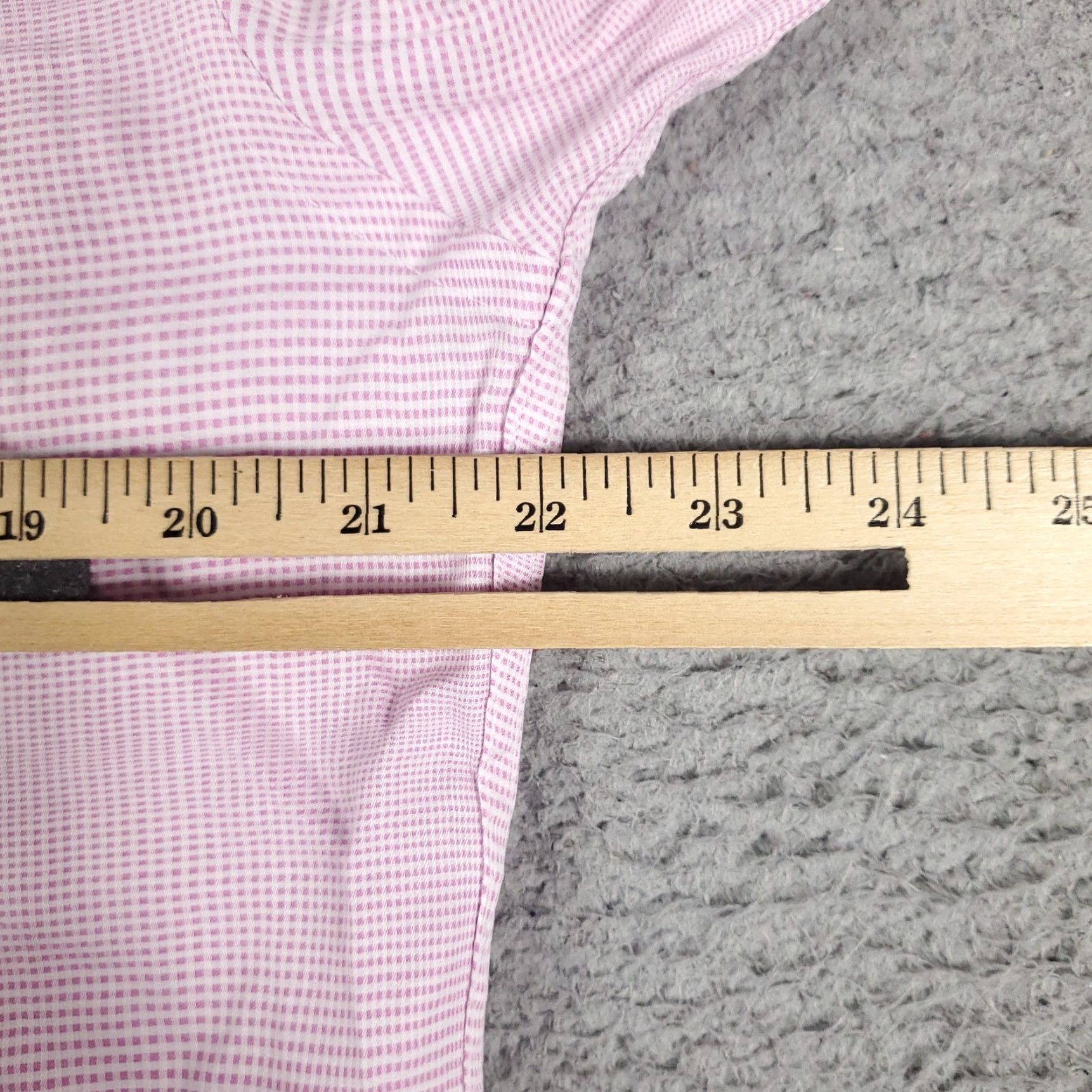 BUGATCHI VINTAGE Bugatchi Uomo Dress Shirt Men 16 Pink Long Sleeve Business Formal Casual Workwear Size 42R - 5 Thumbnail