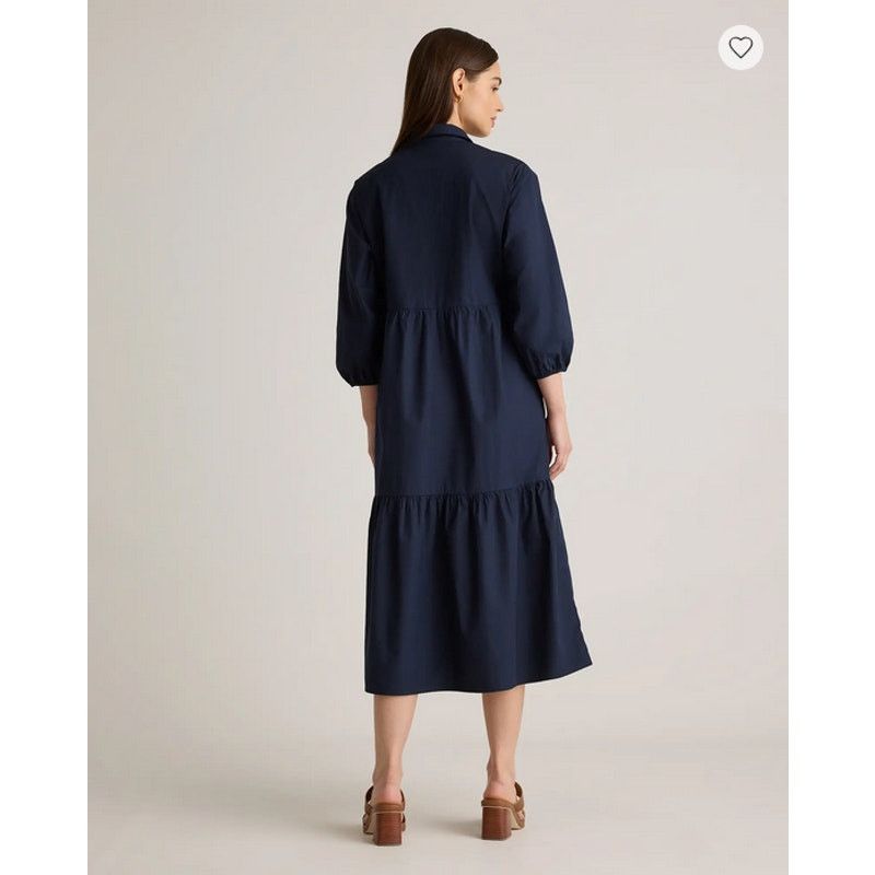 Quince Quince Organic Cotton Poplin Midi Tunic Dress Size S NWOT Size S / US 4 / IT 40 - 6 Thumbnail