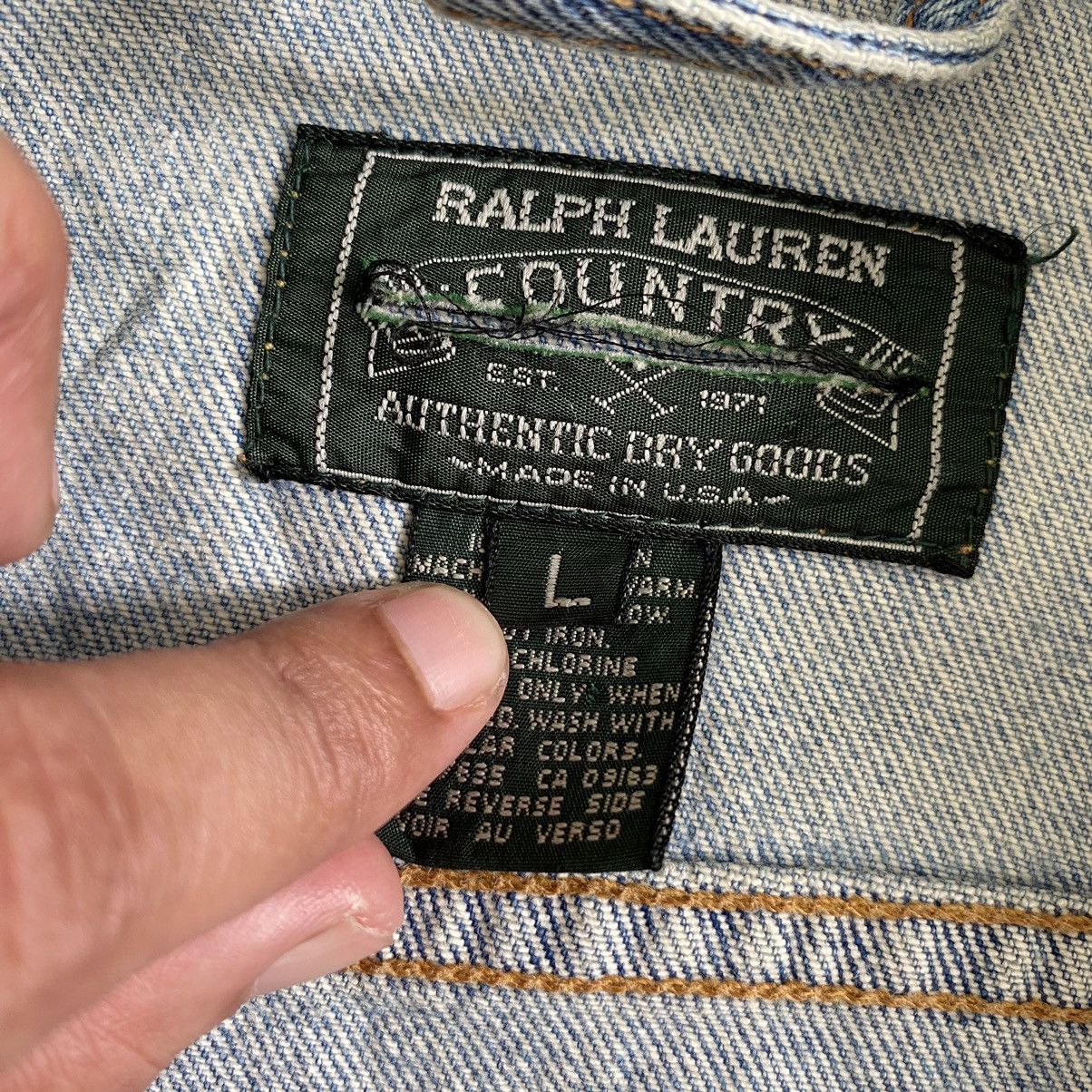 Polo Ralph Lauren Vintage 90’s Polo Ralph Lauren Country Western Denim Jacket Size L / US 10 / IT 46 - 17 Thumbnail