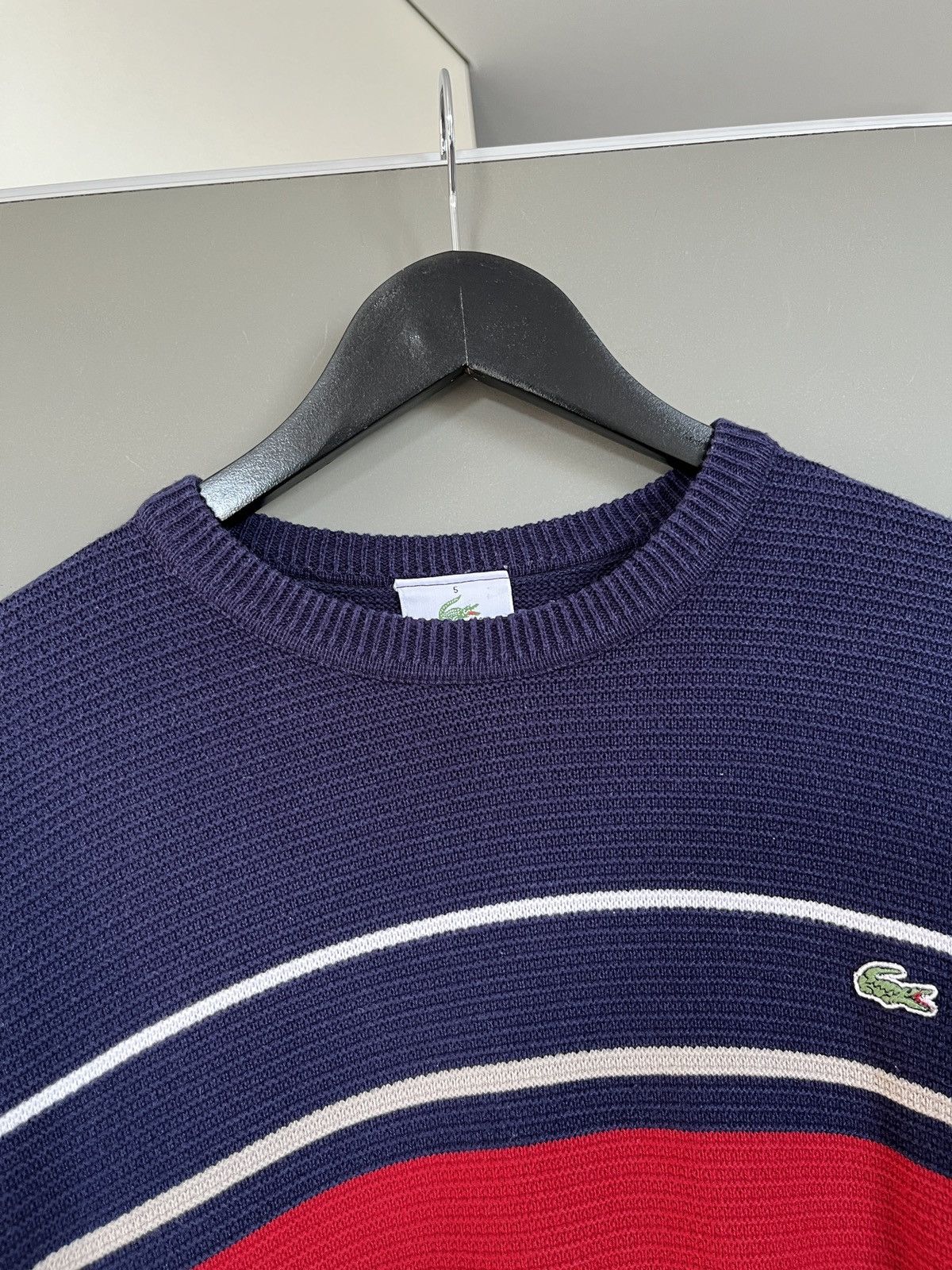 Lacoste LACOSTE Vintage Striped France Sweater Size US L / EU 52-54 / 3 - 3 Thumbnail