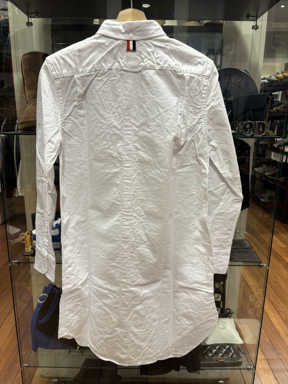 Thom Browne Thom Browne Canvas White Button Up Shirt Size US XS / EU 42 / 0 - 2 Thumbnail