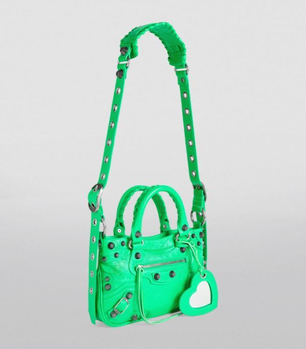 Balenciaga o1in1g0824 Size : OS / Neo Cagole Small Tote Bag in Green Size ONE SIZE - 3 Thumbnail