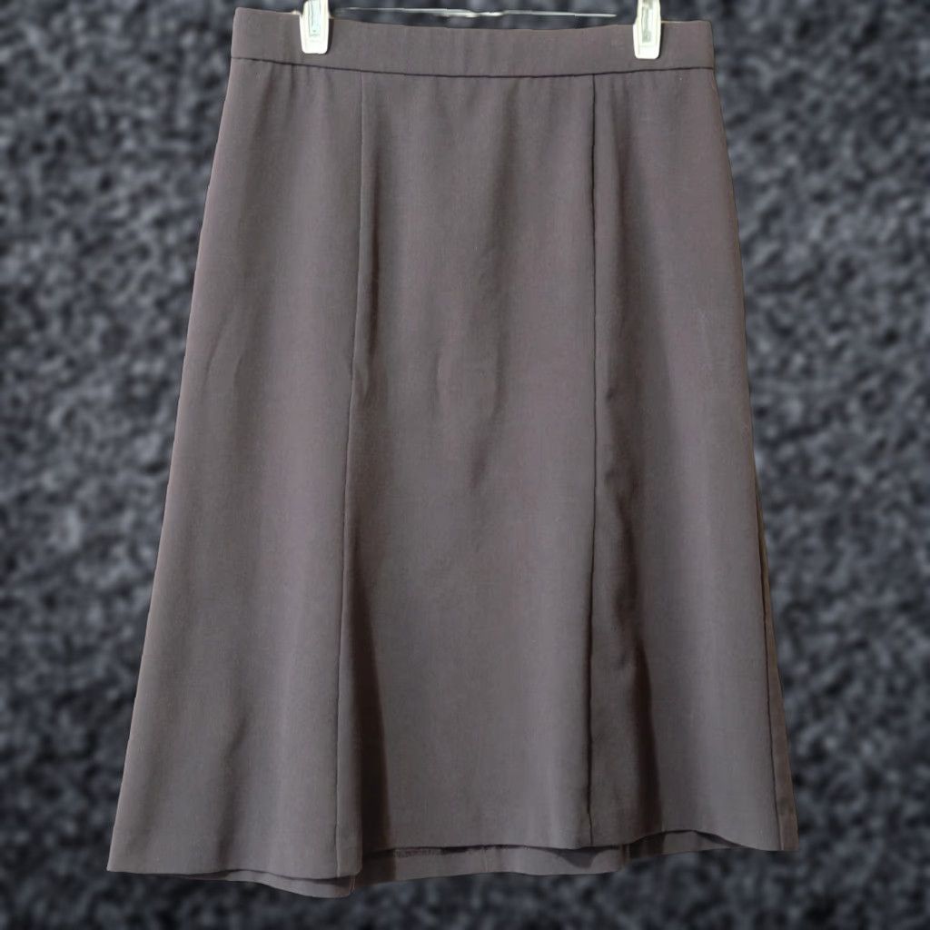 Vintage Counterparts Brown A-Line Skirt Size 10 Career Poly/Rayon/Spandex #p43-34 Skirt Women Regular Knee Length Brown 10 Womens Size 32" / US 10 / IT 46 - 1 Thumbnail