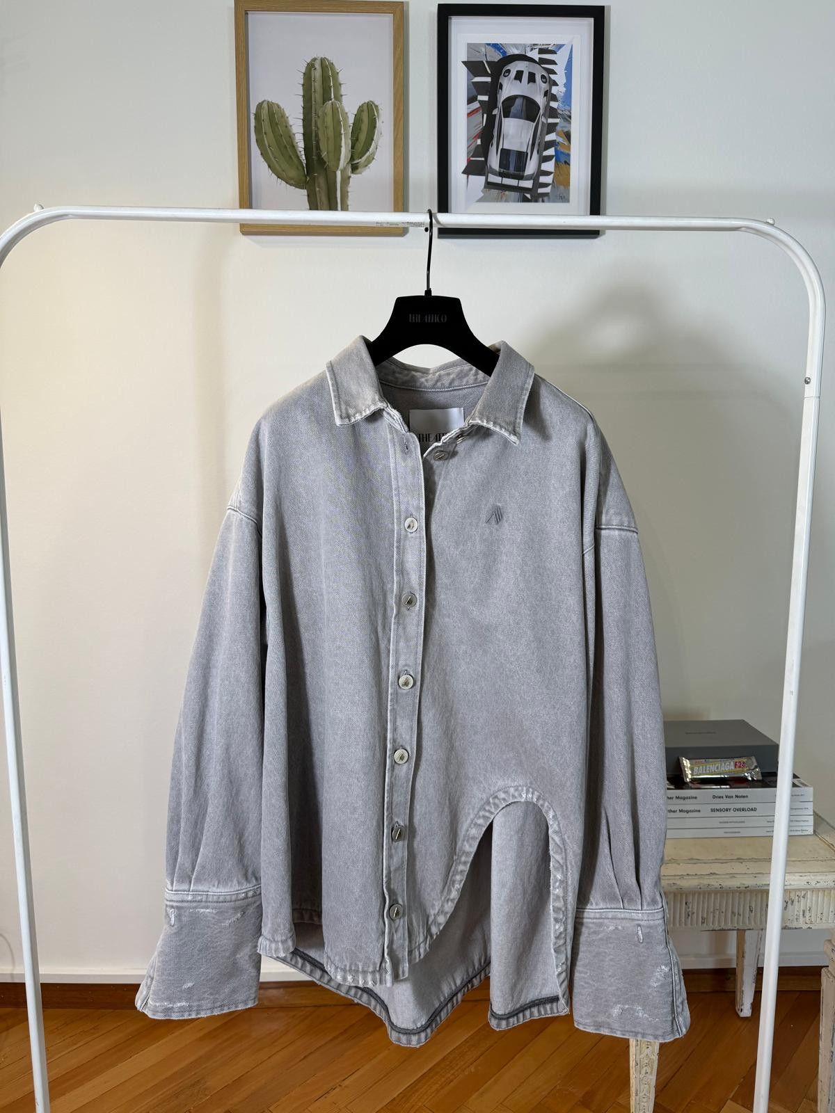 The Attico The Attico cut-out detail asymmetric collar shirt Size S / US 4 / IT 40 - 1 Thumbnail