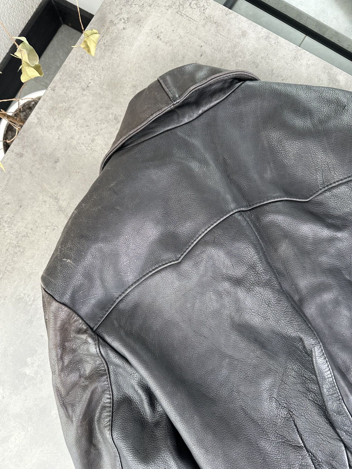 Japanese Brand Vintage Leather Jacket Size L / US 10 / IT 46 - 9 Thumbnail