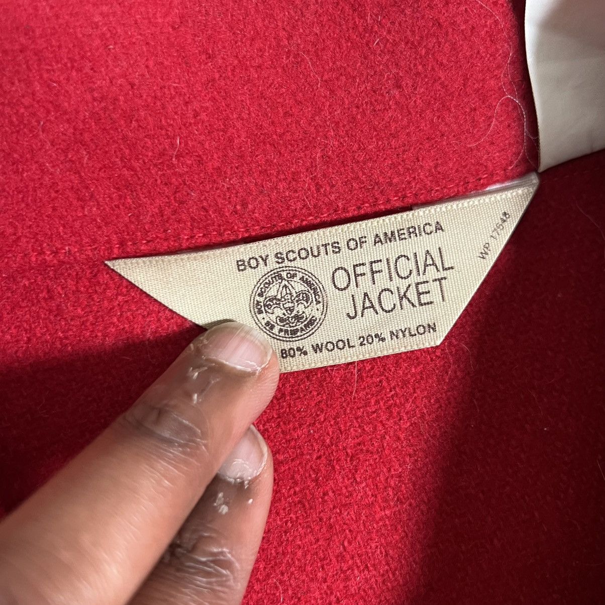 Vintage Vtg Boys Scouts America Jacket Mens L Red Official Wool Coat Size US L / EU 52-54 / 3 - 3 Thumbnail