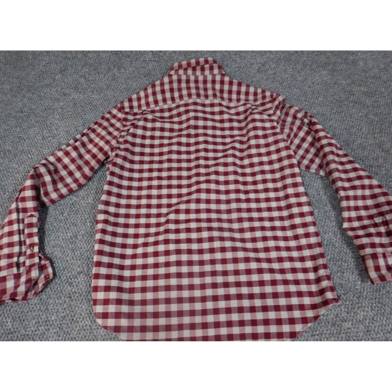Old Navy Old Navy Mens Shirt M Red Button-Down Everyday Plaid Shirt, Long Sleeve, Cotton, Button-Up, Classic, Pockets, Knit, Regular Fit, Men Size US M / EU 48-50 / 2 - 6 Thumbnail