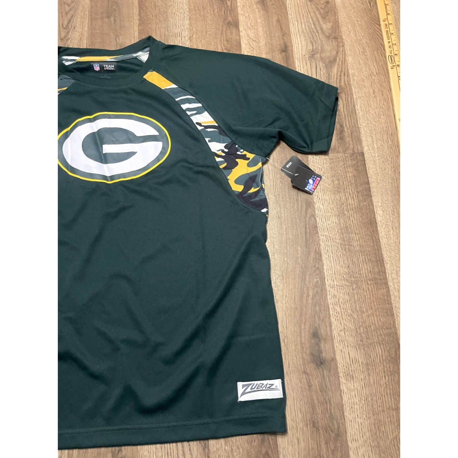 Vintage Team Apparel Shirts Men’s Medium Green Bay Packers NFL Football T-Shirt Green Short Sleeve Regular Mens Size US M / EU 48-50 / 2 - 4 Thumbnail
