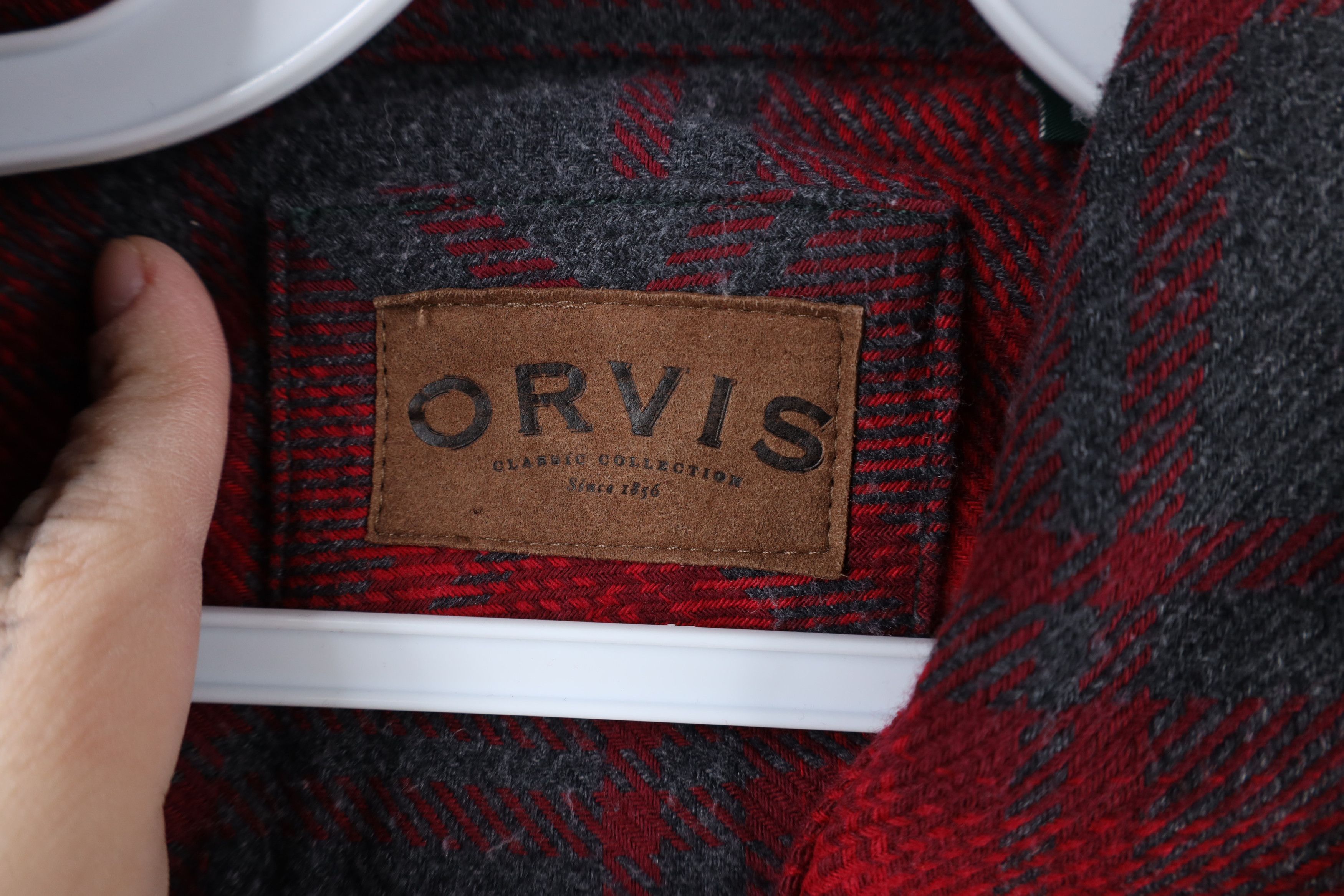 Orvis × Vintage Vintage Orvis Heavy Flannel Button Shirt Jacket Jac Shirt Size US L / EU 52-54 / 3 - 8 Thumbnail